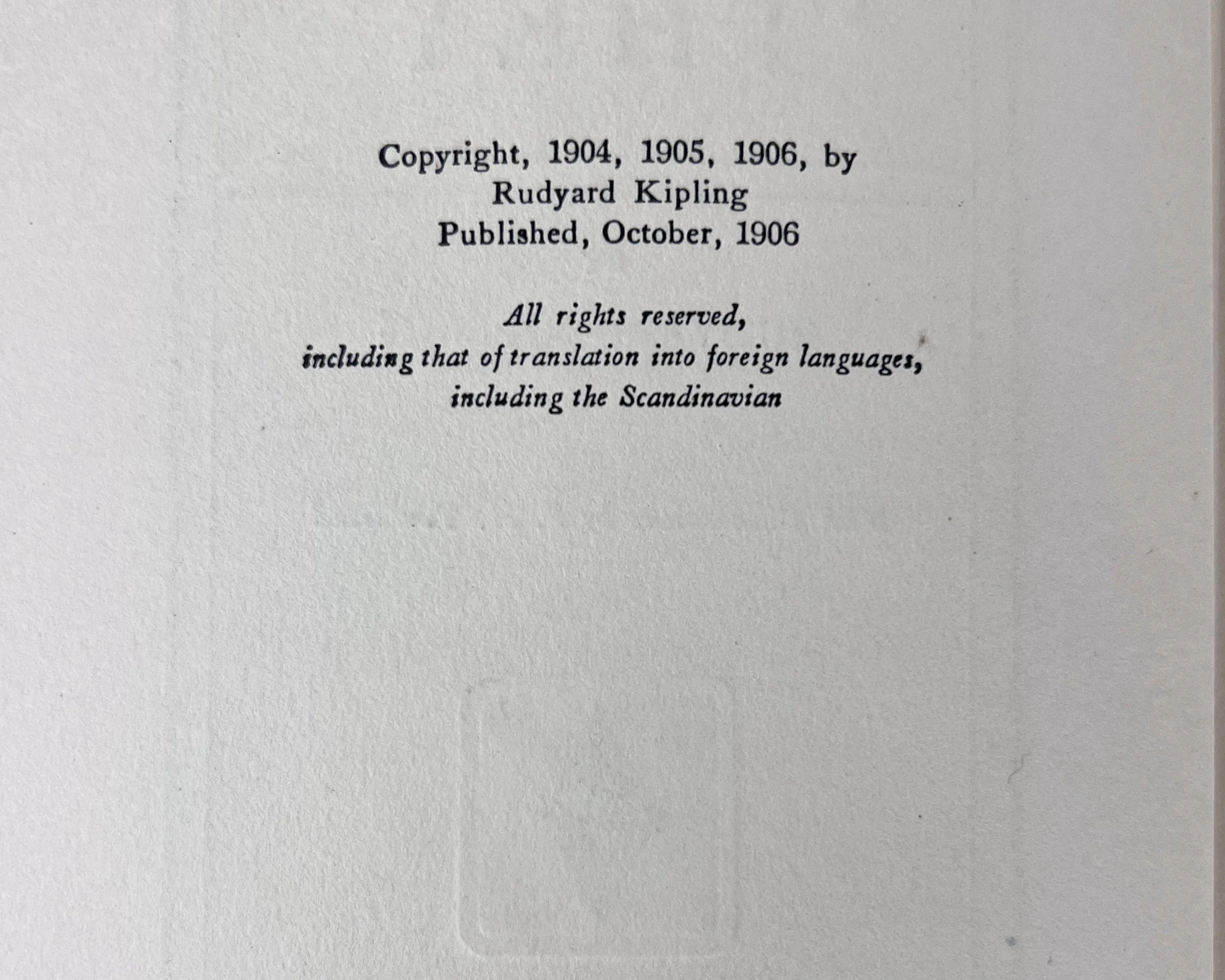 1st US Edition Book They by Rudyard Kipling 1906 Doubleday Page & Co