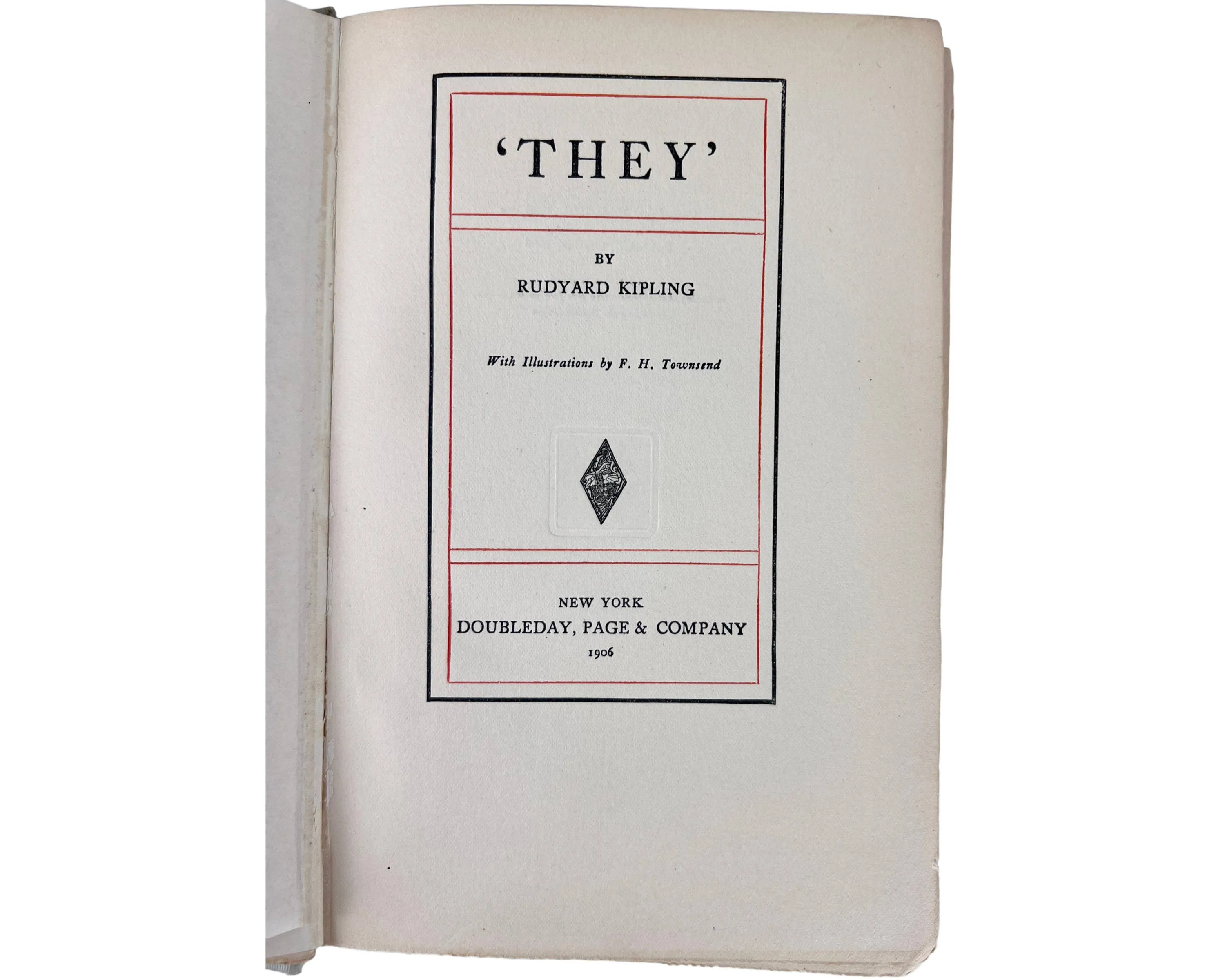 1st US Edition Book They by Rudyard Kipling 1906 Doubleday Page & Co
