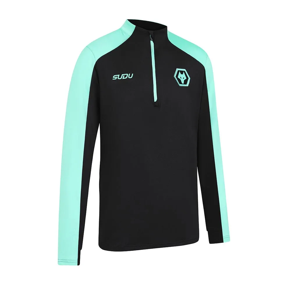 2024-25 Wolves Coaches Training 1/4 Zip - Black
