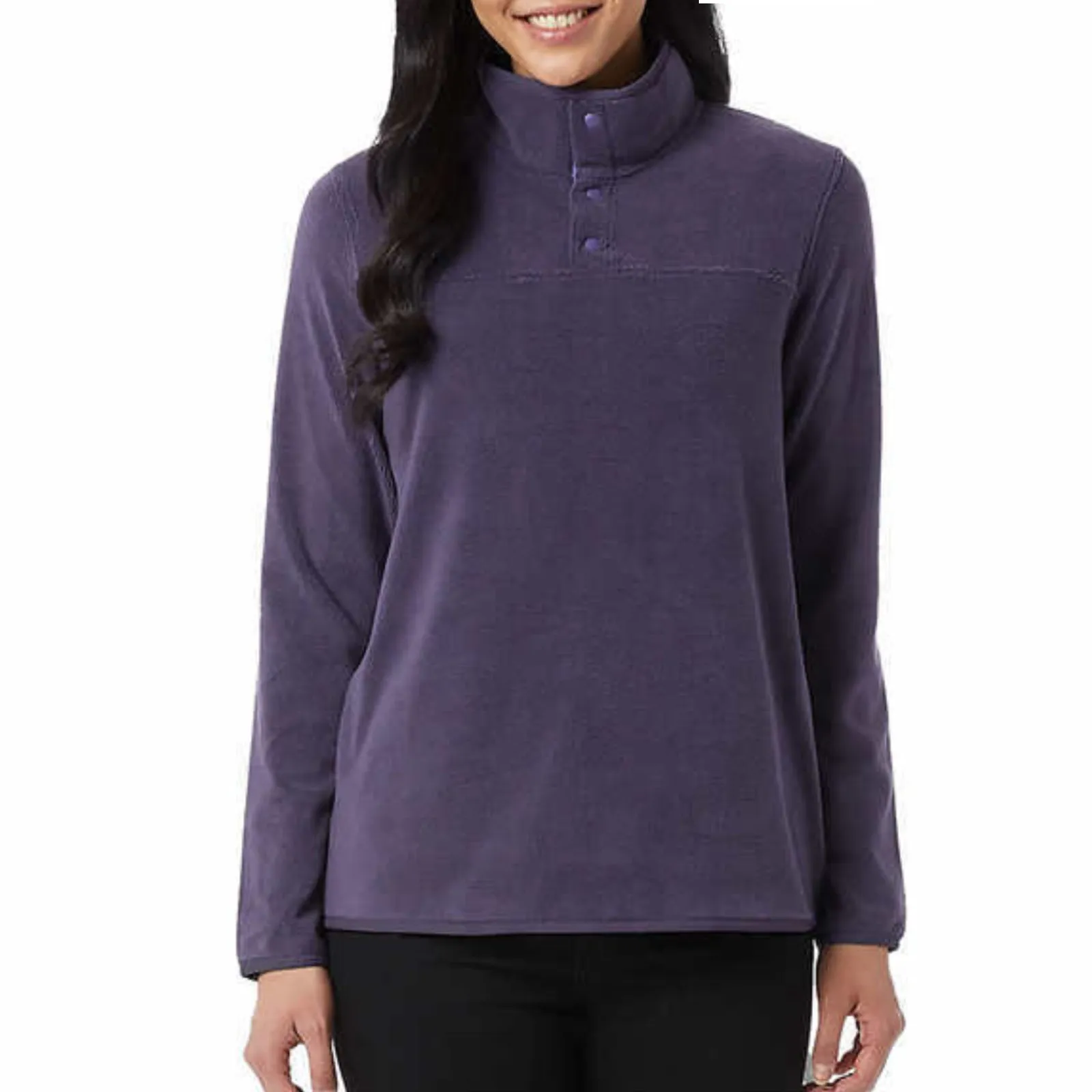 32 Degrees Snap Arctic Soft Fleece Midweight Pullover Top