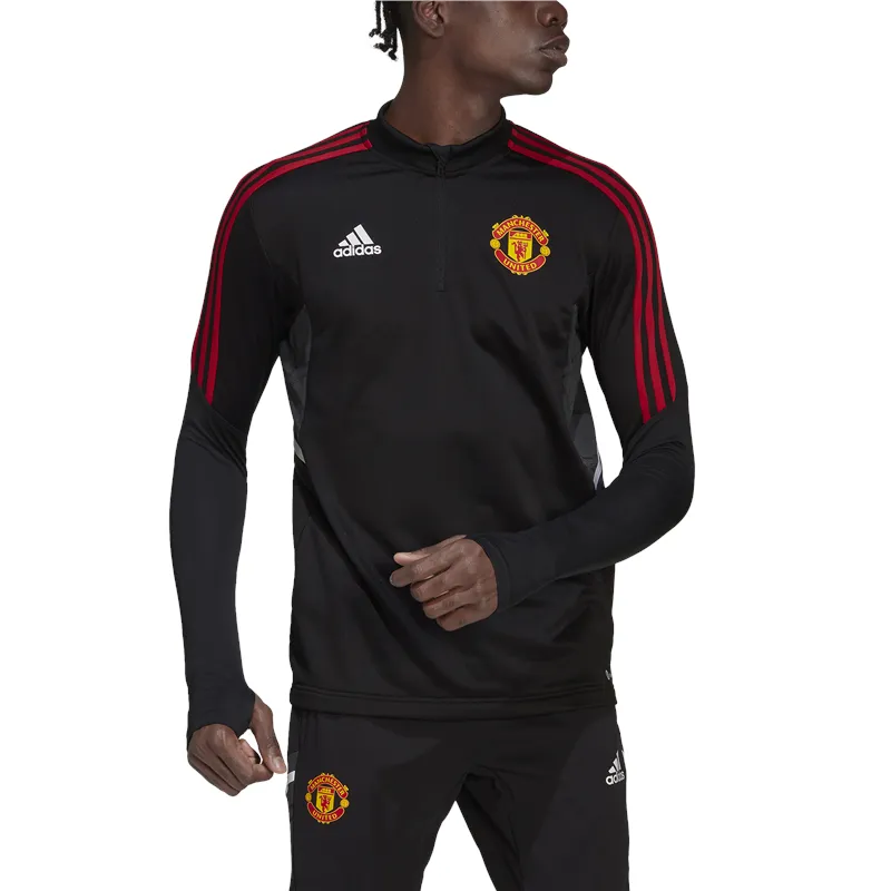 adidas Manchester United FC Condivo 22 Training Top - Adult - Black