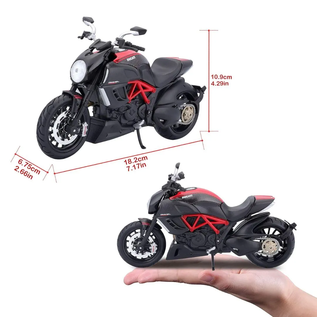 Black Ducati Diavel Carbon  1:12 Scale Bike by Maisto