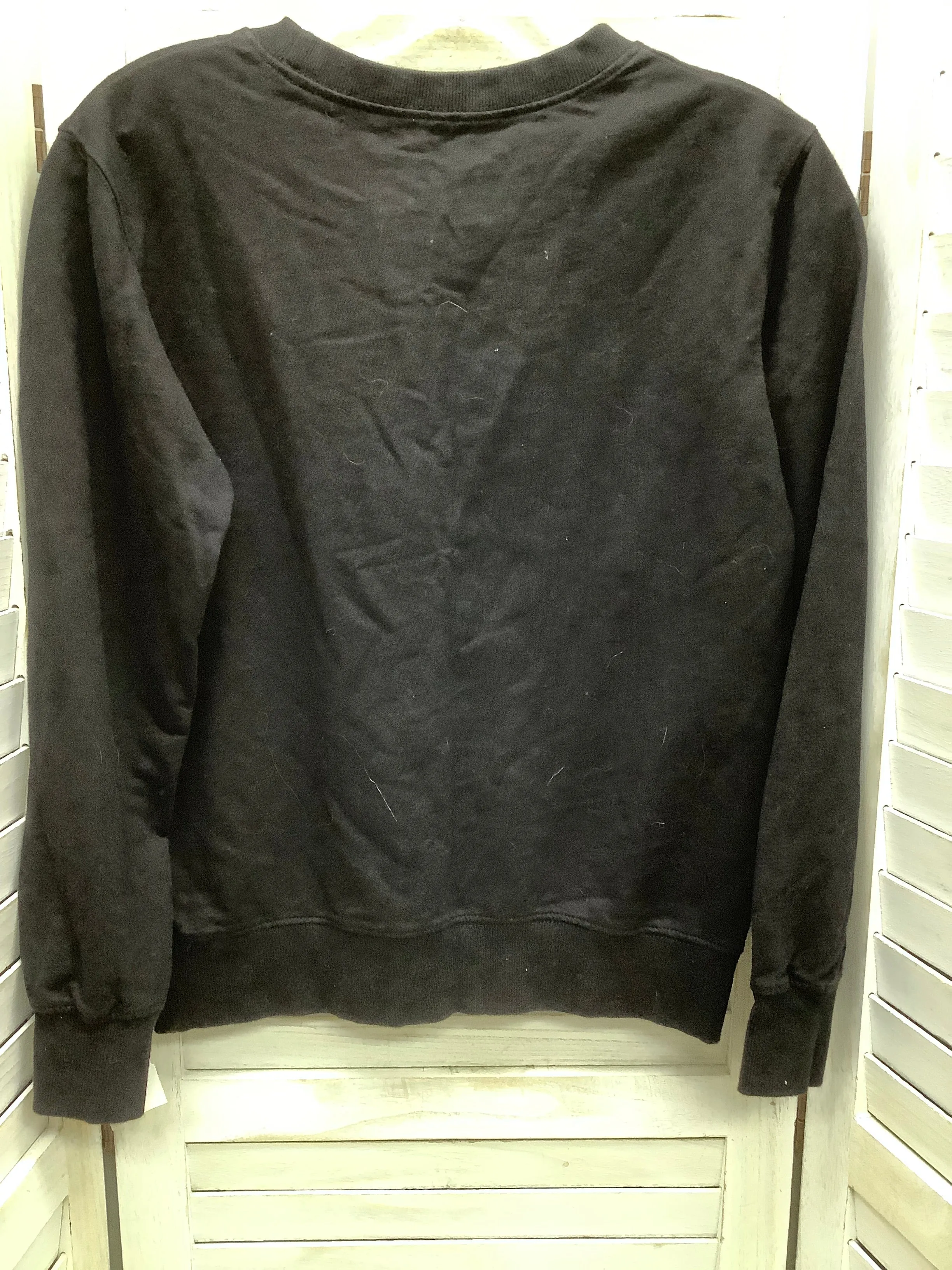 Black Top Long Sleeve Clothes Mentor, Size S