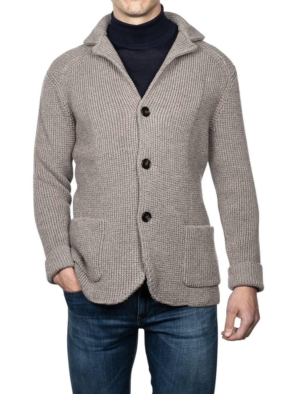 Brenta Knitted Jacket Sand