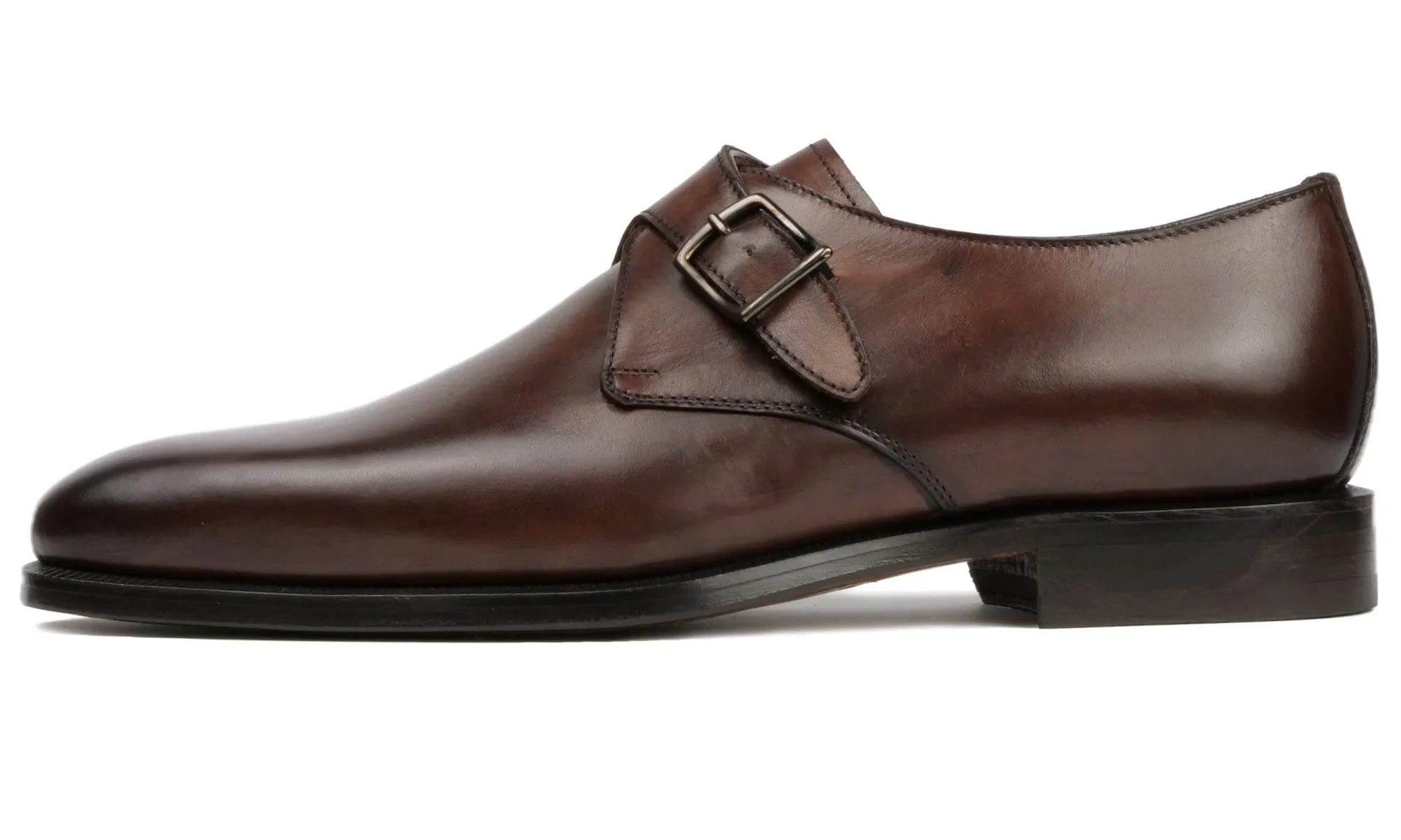 Brooklyn Single Monk Strap Brown
