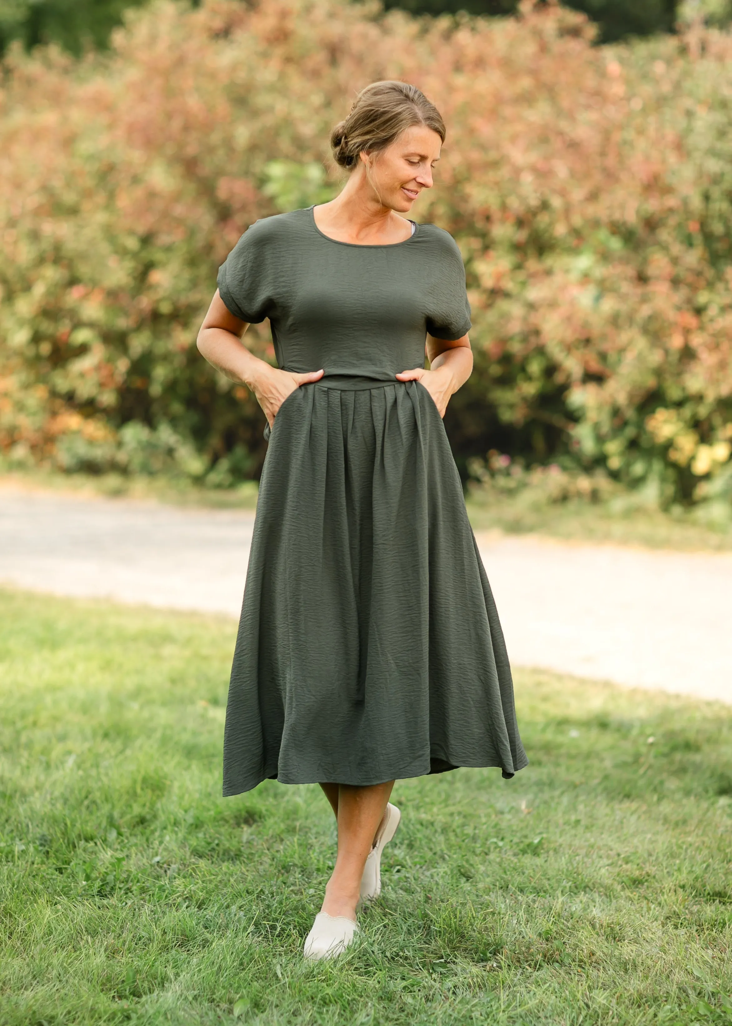 Cassia Dolman Sleeve Midi Dress
