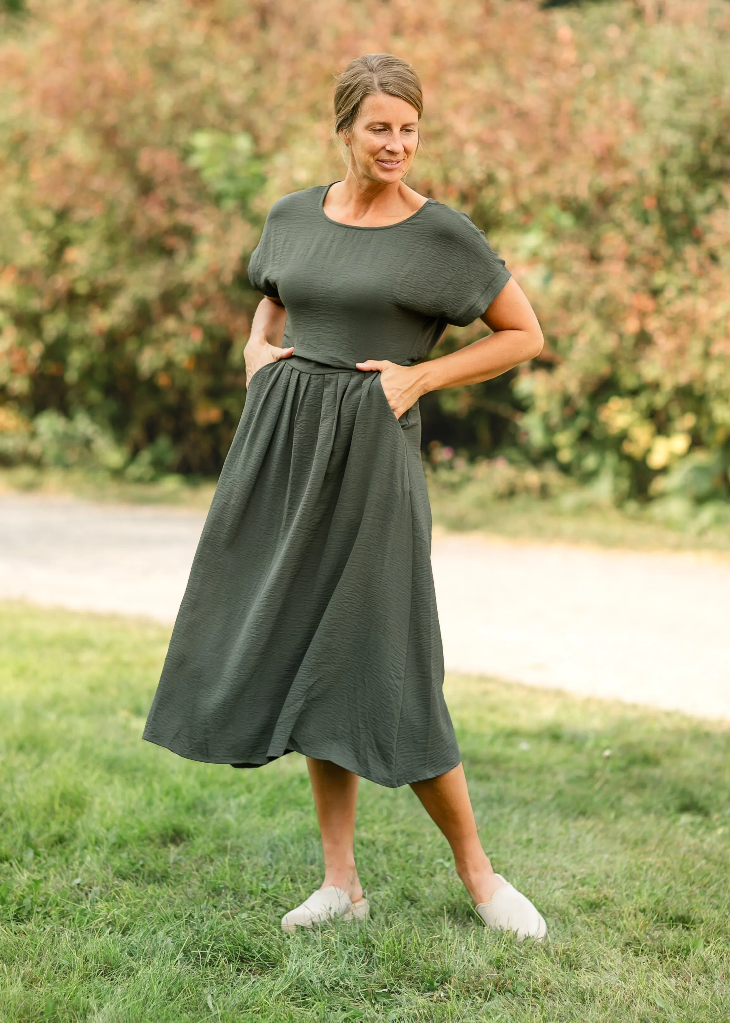 Cassia Dolman Sleeve Midi Dress