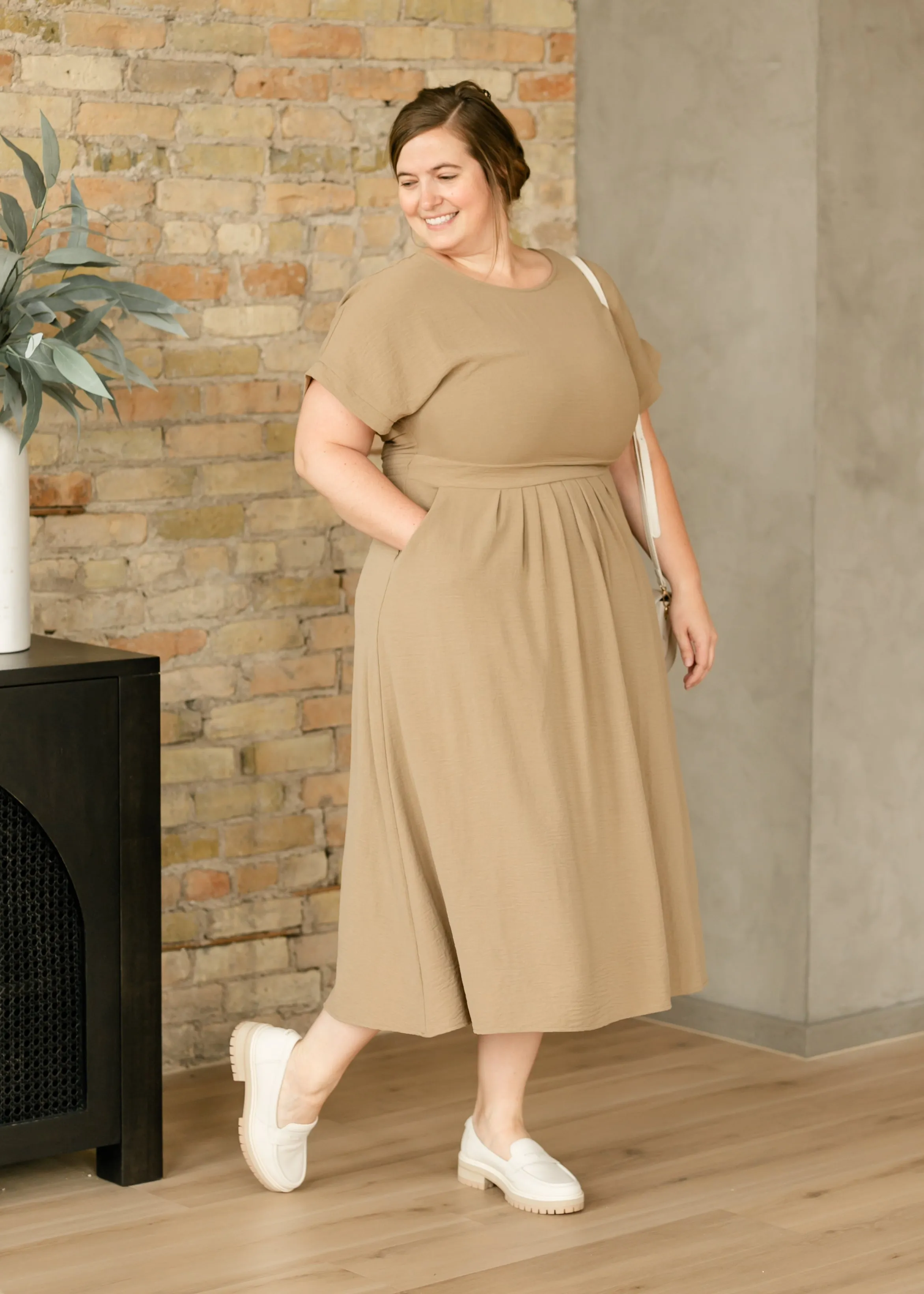 Cassia Dolman Sleeve Midi Dress