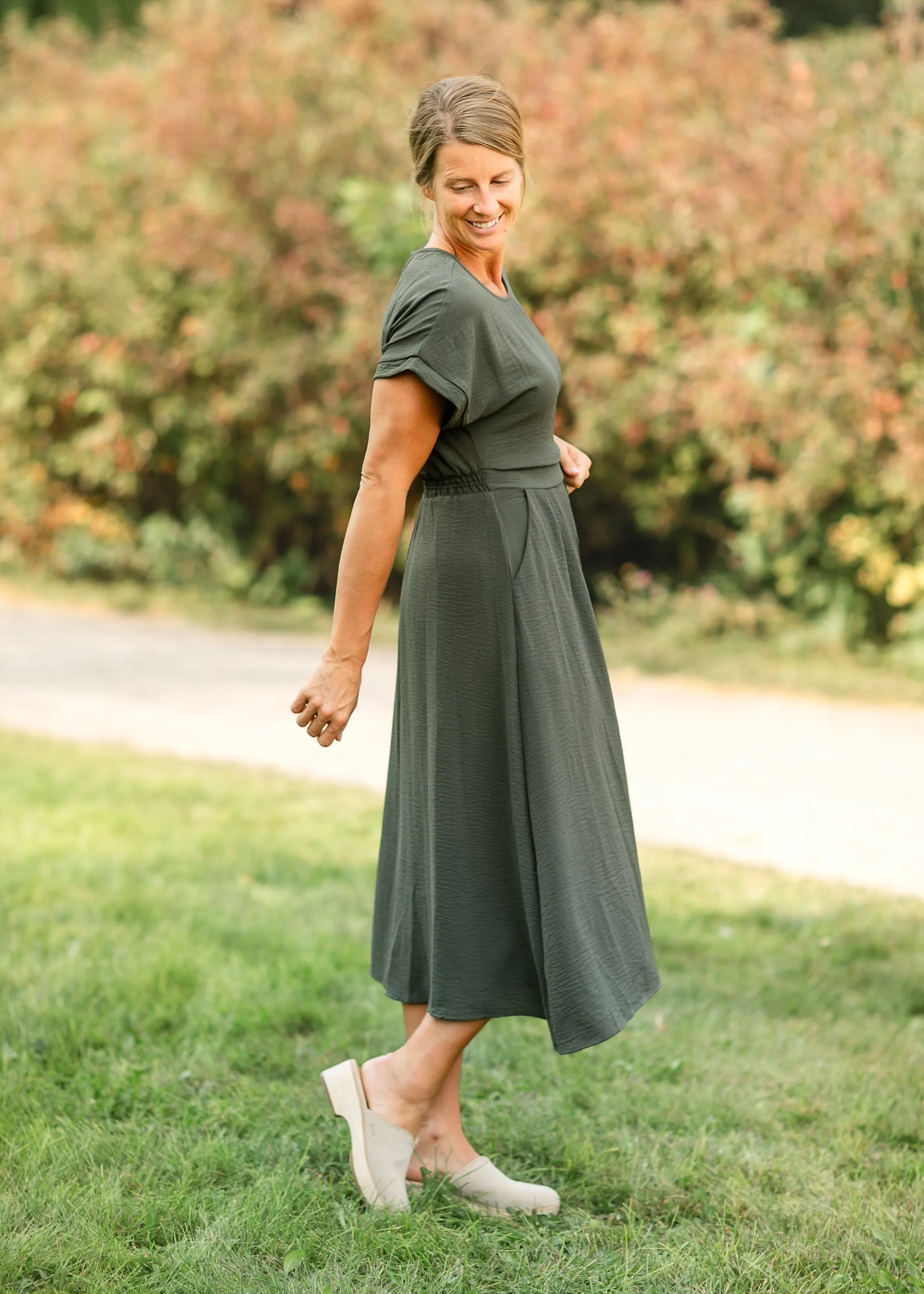 Cassia Dolman Sleeve Midi Dress