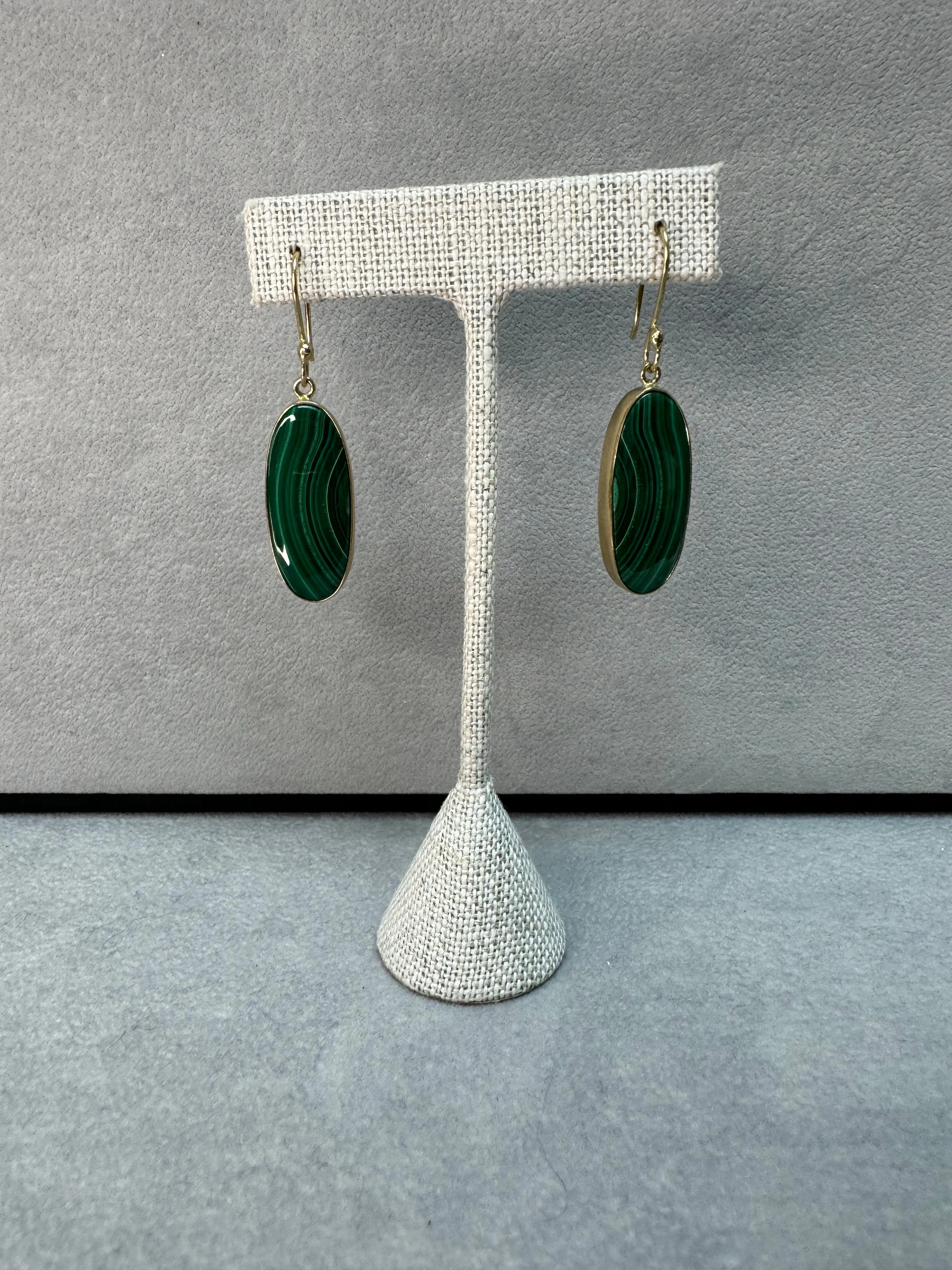 Charles Albert Alchemia Malachite Earrings