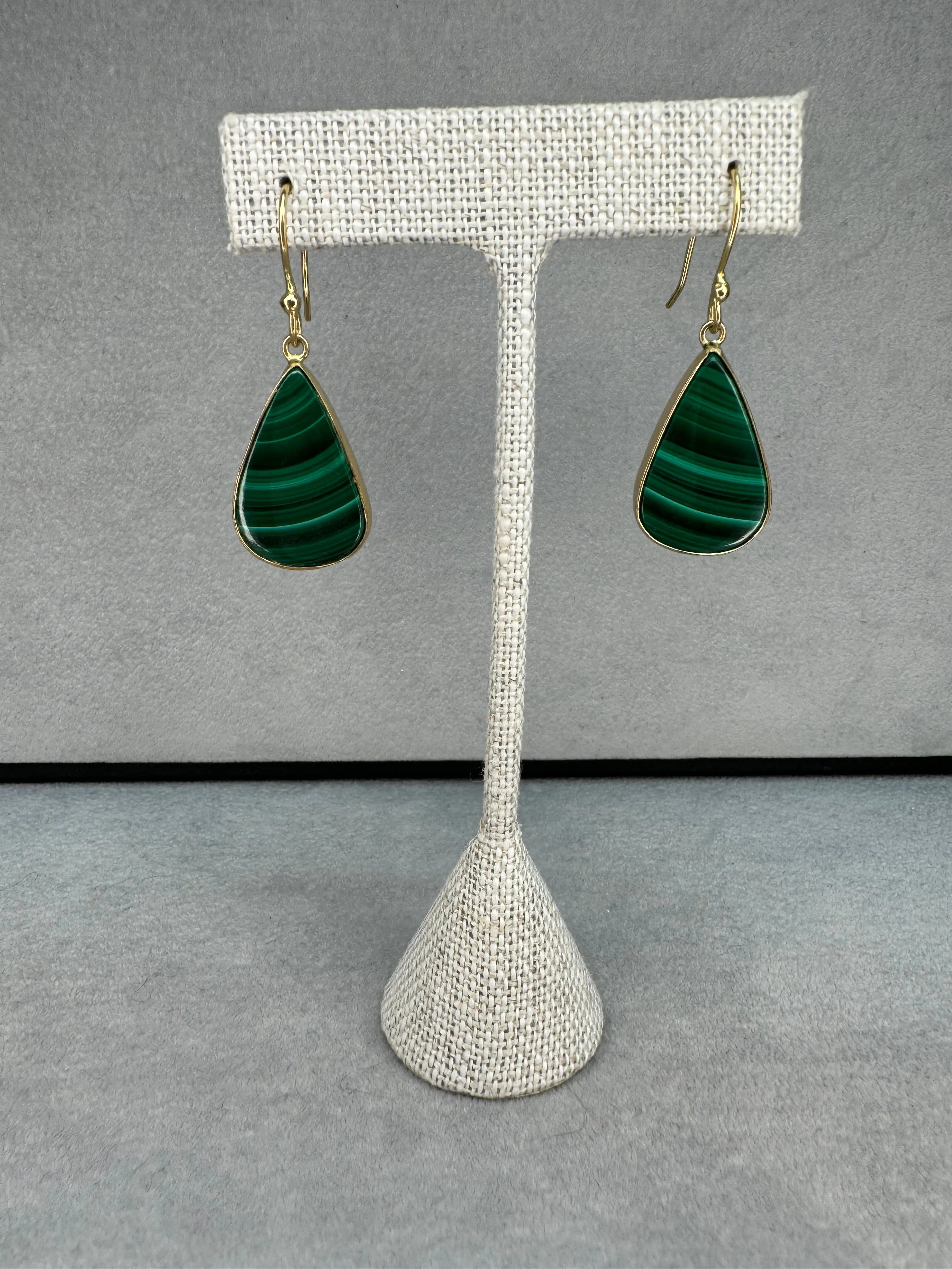 Charles Albert Alchemia Malachite Earrings