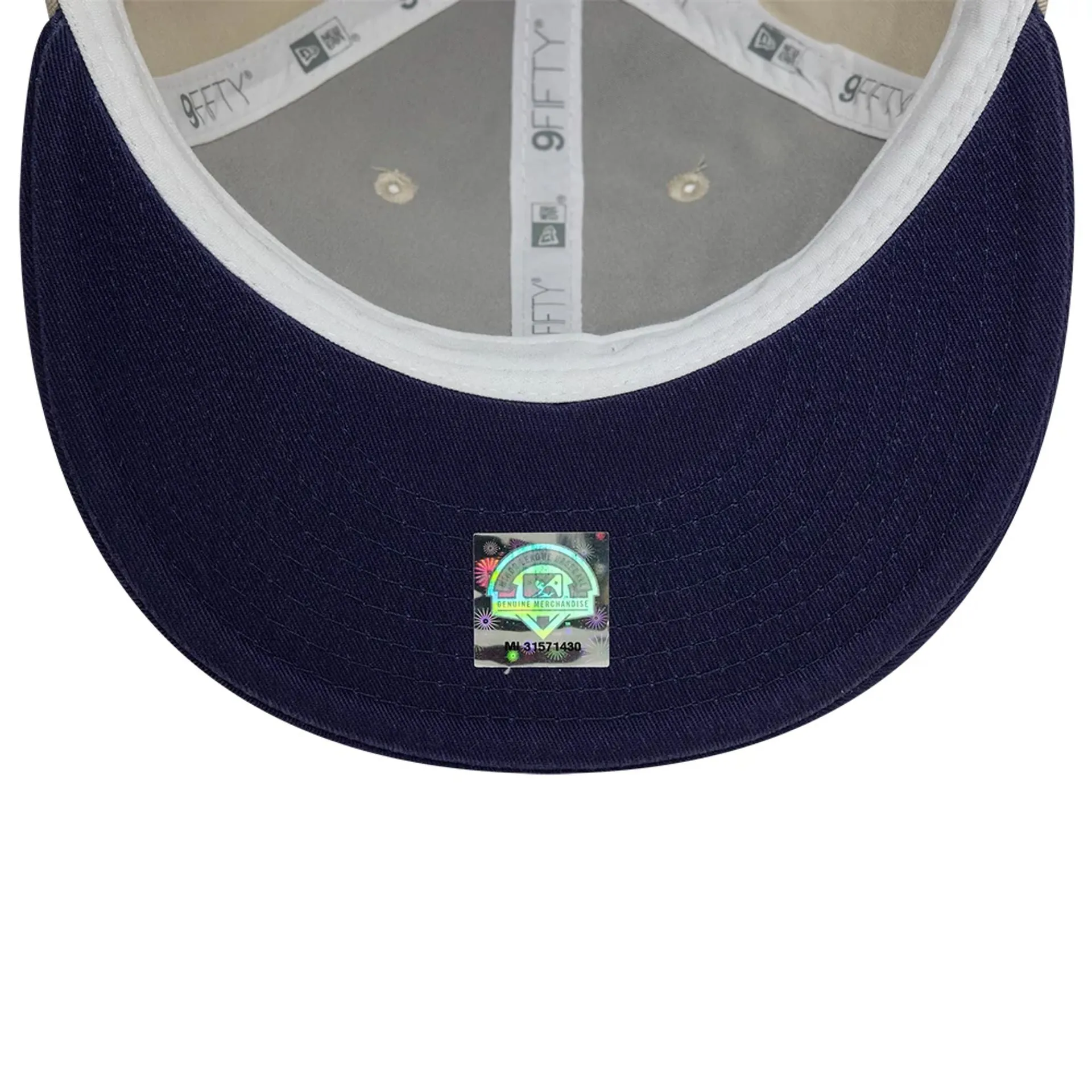 Columbus Clippers MiLB Two Tone Light Beige Retro Crown 9FIFTY Strapback Cap