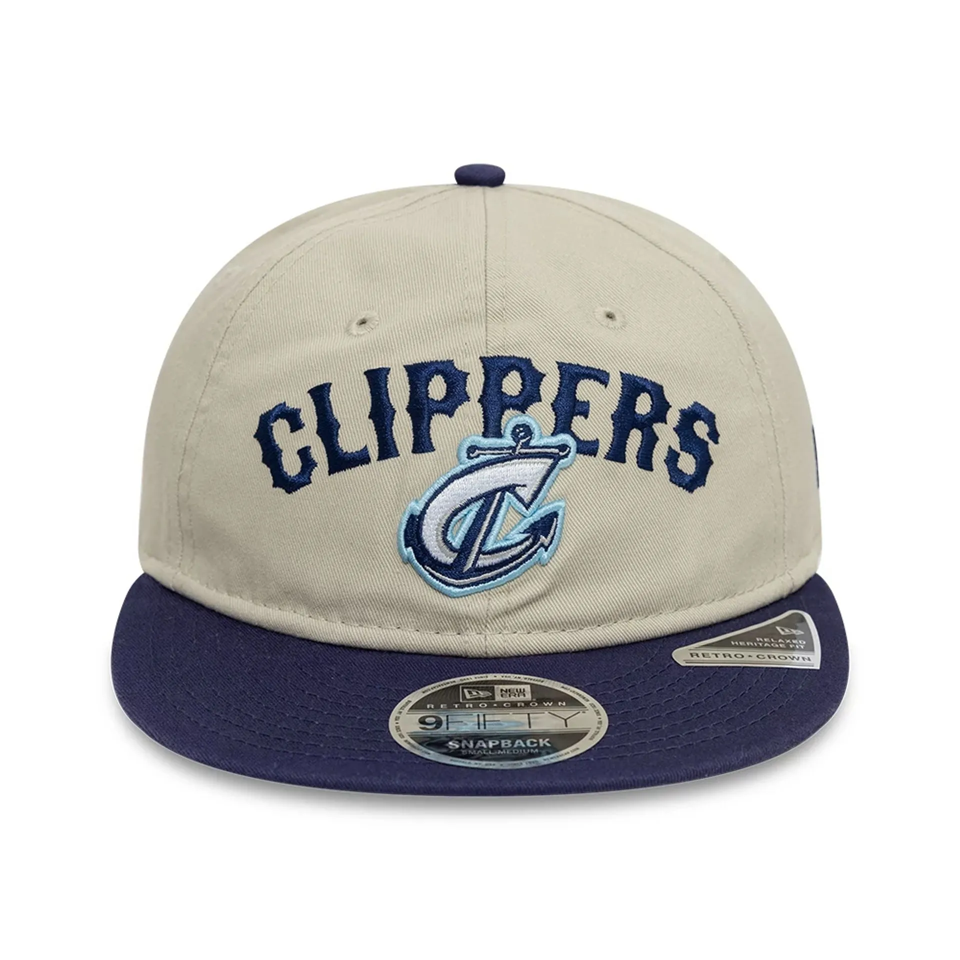Columbus Clippers MiLB Two Tone Light Beige Retro Crown 9FIFTY Strapback Cap