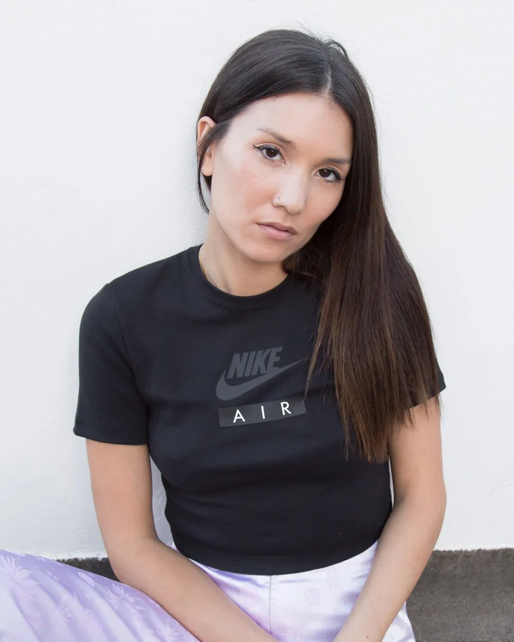 Crop Baby Air Tee Black