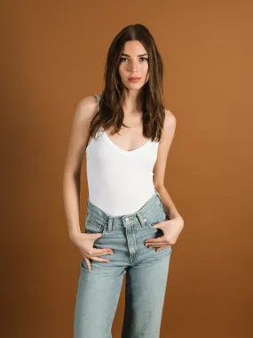 DYNAMIC V NECK THICK TRIM BODYSUIT  - CLEARANCE