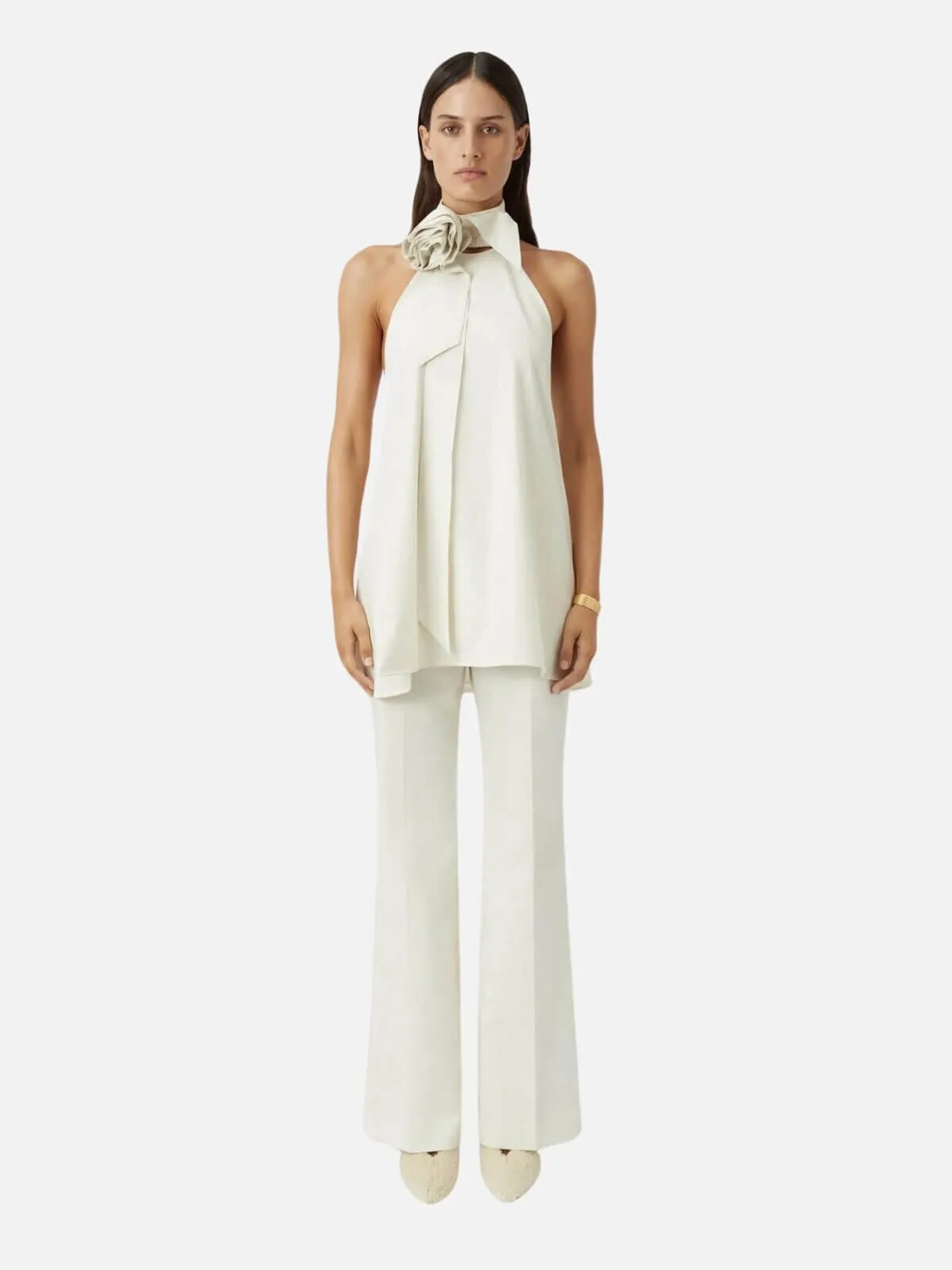 Floris Pant - Ivory Marle