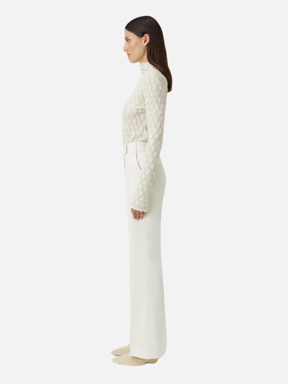 Floris Pant - Ivory Marle