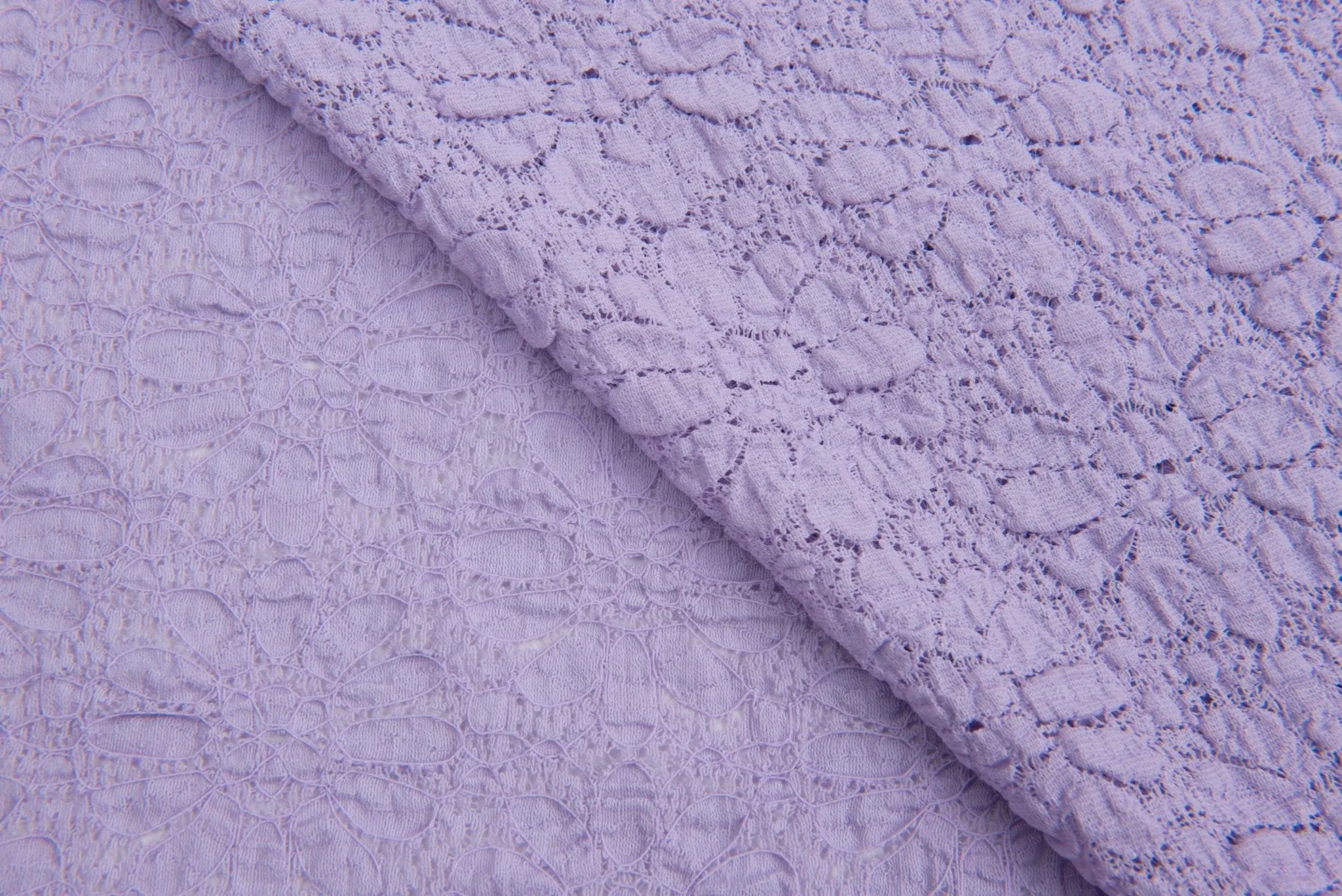 Flower Design 100% Cotton Gauze Lace  Fabric