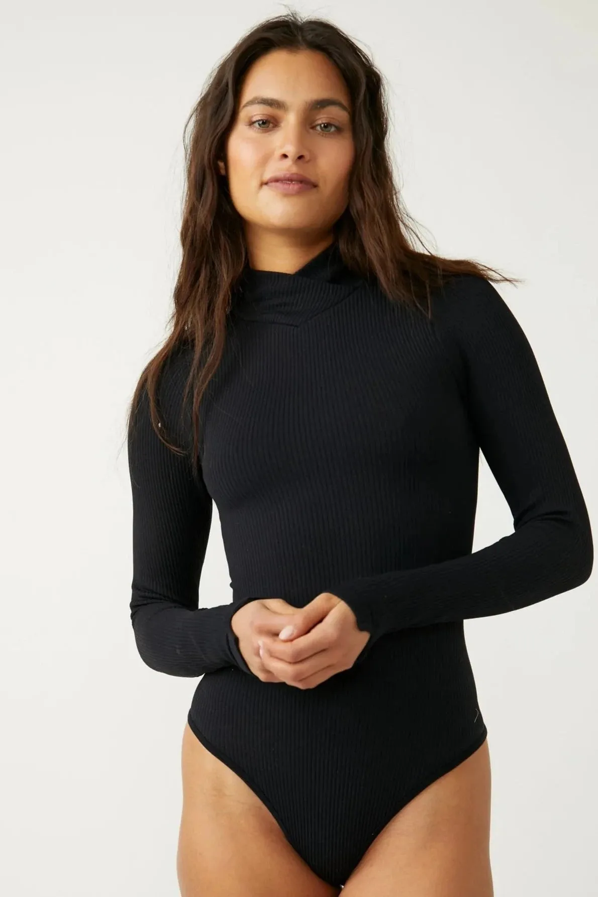 Free People XYZ Recycled Turtleneck Bodysuit