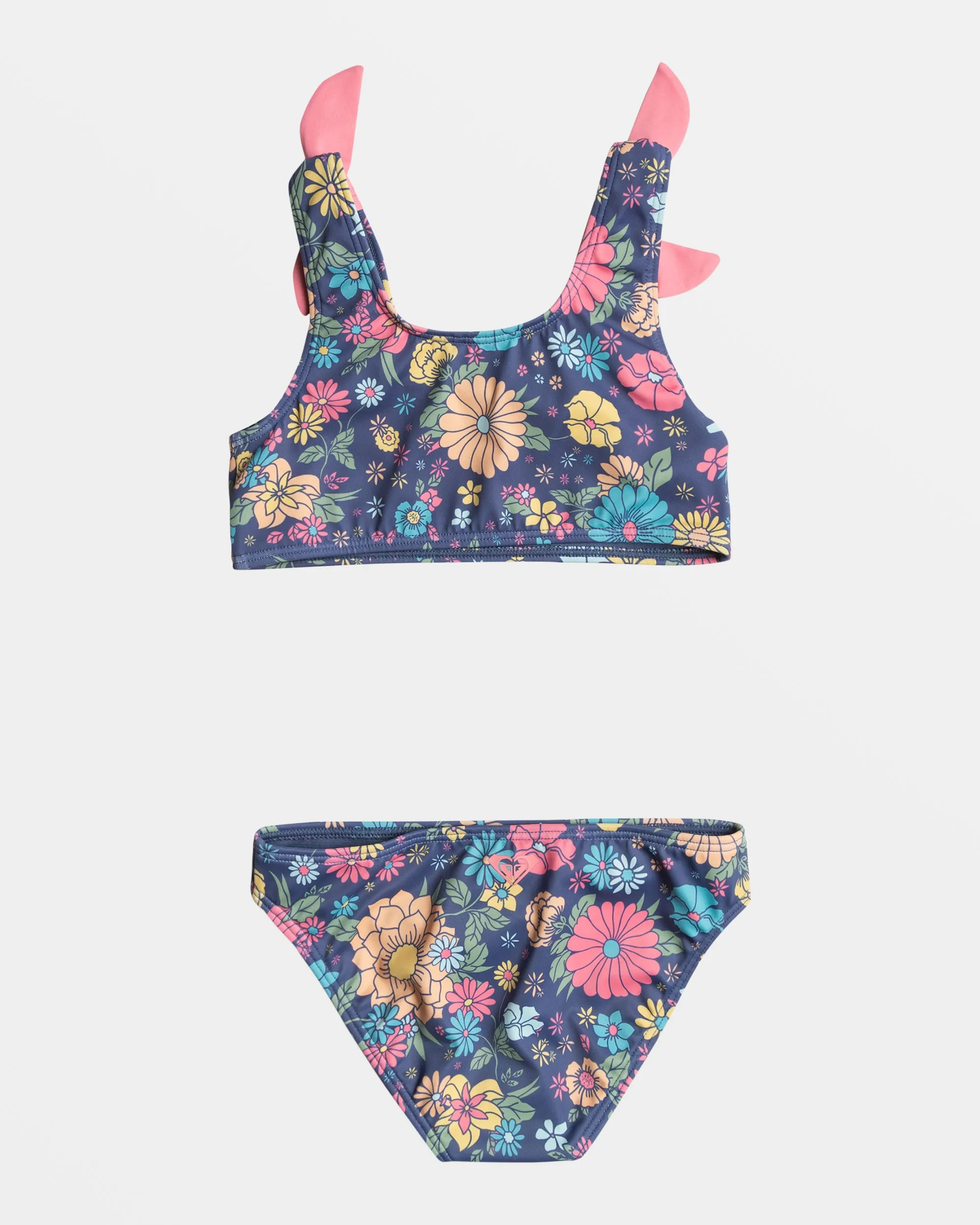 Girls 2-7 Baja Baby Cropped Bikini Set - Bijou Blue Baja Baby