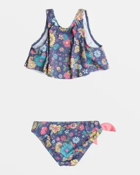 Girls 2-7 Baja Baby Flutter Bikini Set - Bijou Blue Baja Baby