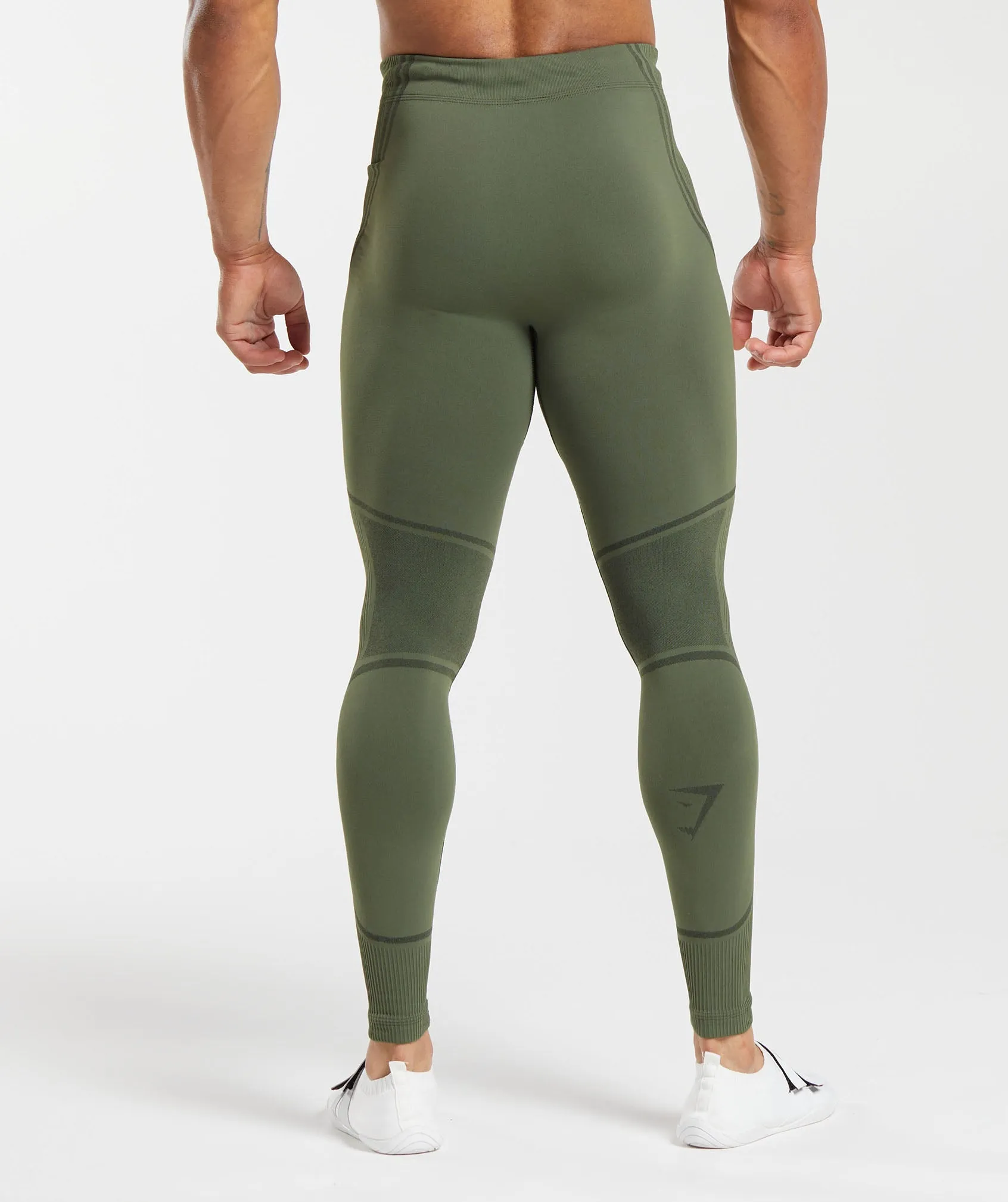 Gymshark 315 Seamless Tights - Winter Olive/Black