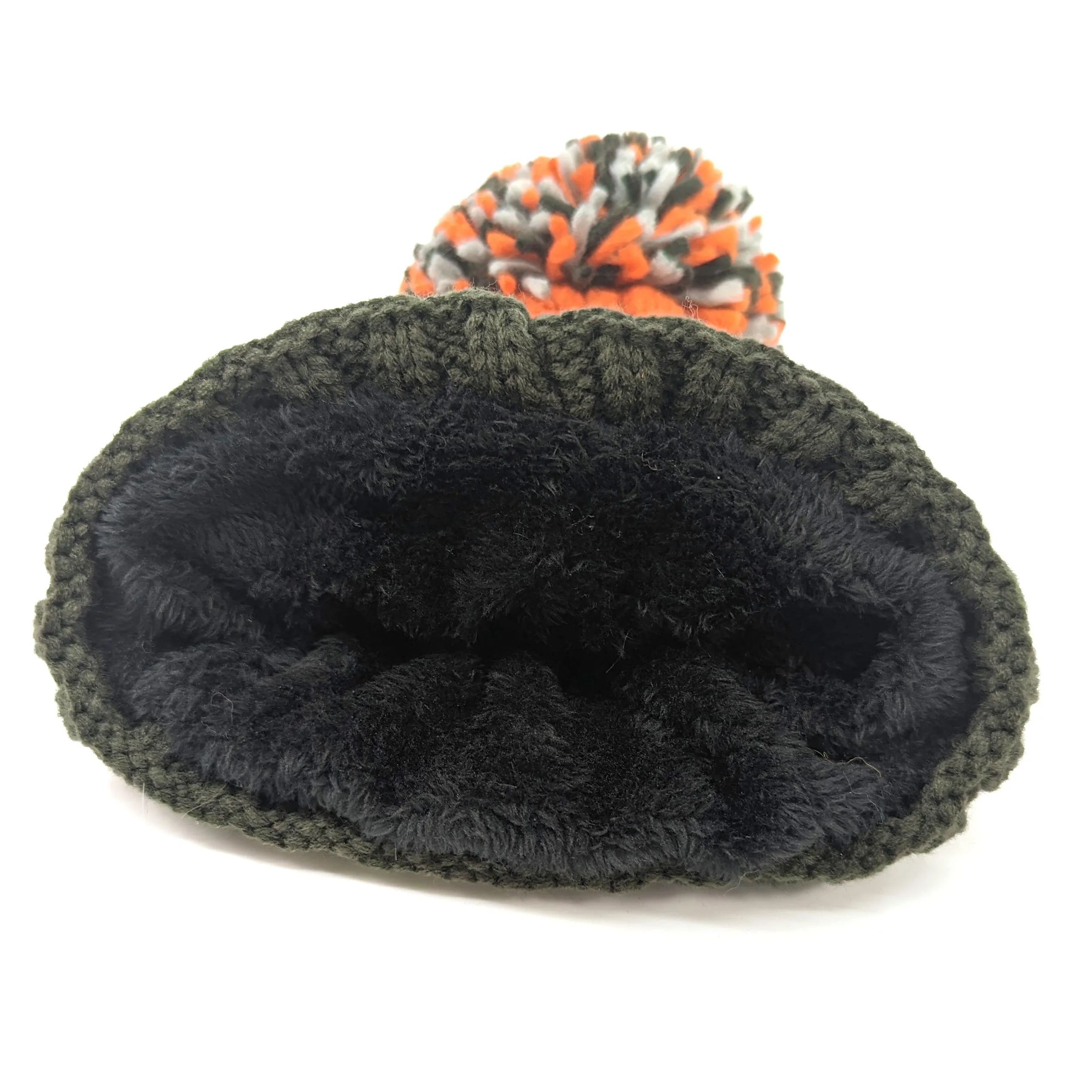 Half & Half PomPom Hat