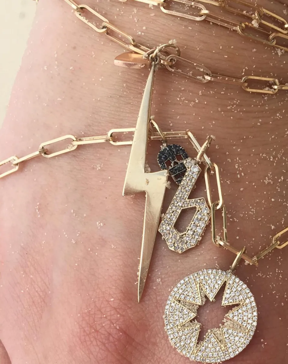 INSIDE OUT DIAMOND STAR CHARM
