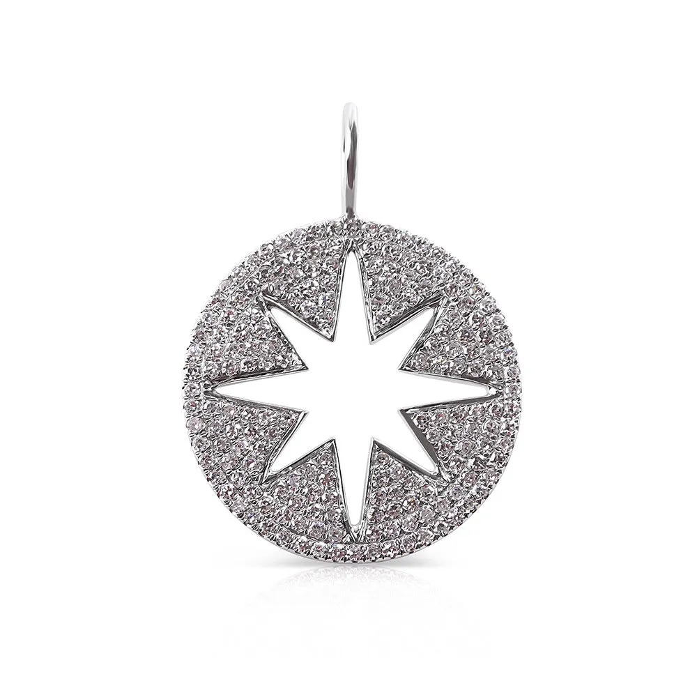 INSIDE OUT DIAMOND STAR CHARM