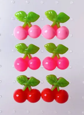 Instant Shipping! Cherry Earrings (3 Colors)