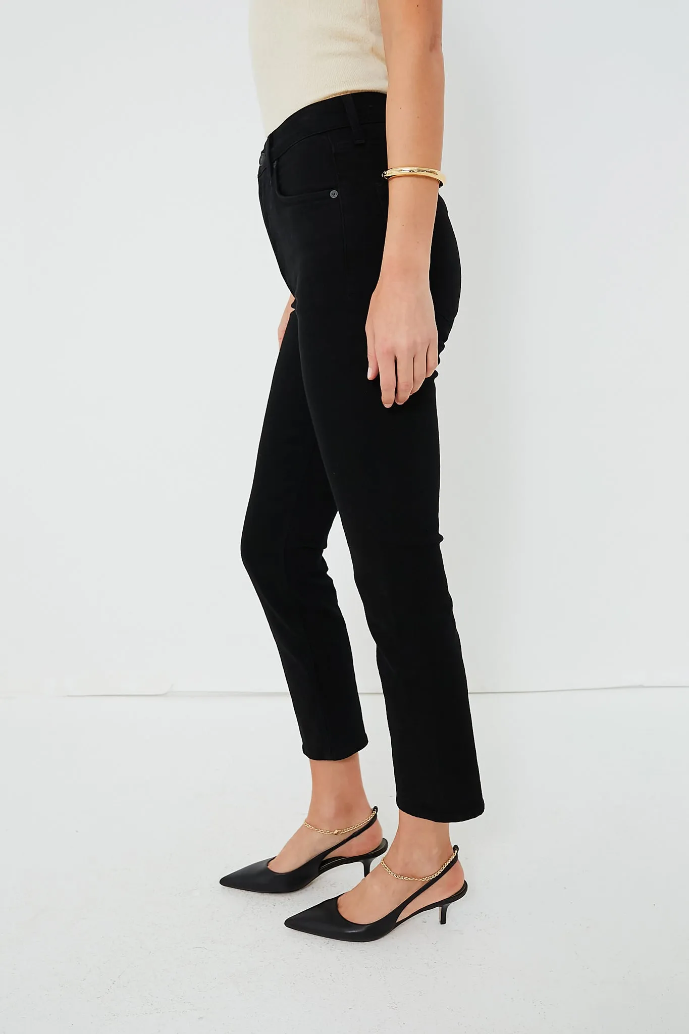 Jet Black Jolene High Rise Vintage Slim