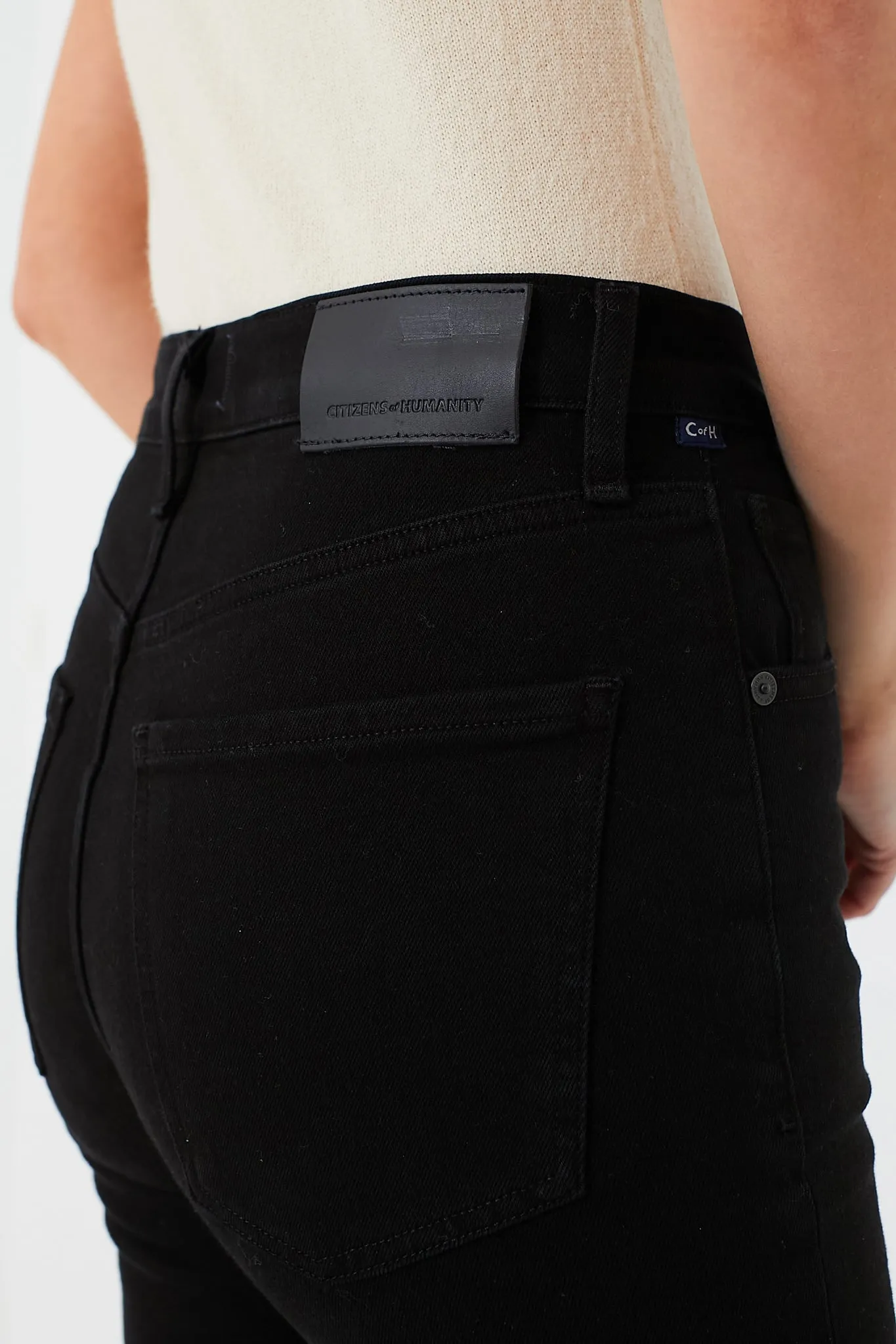 Jet Black Jolene High Rise Vintage Slim