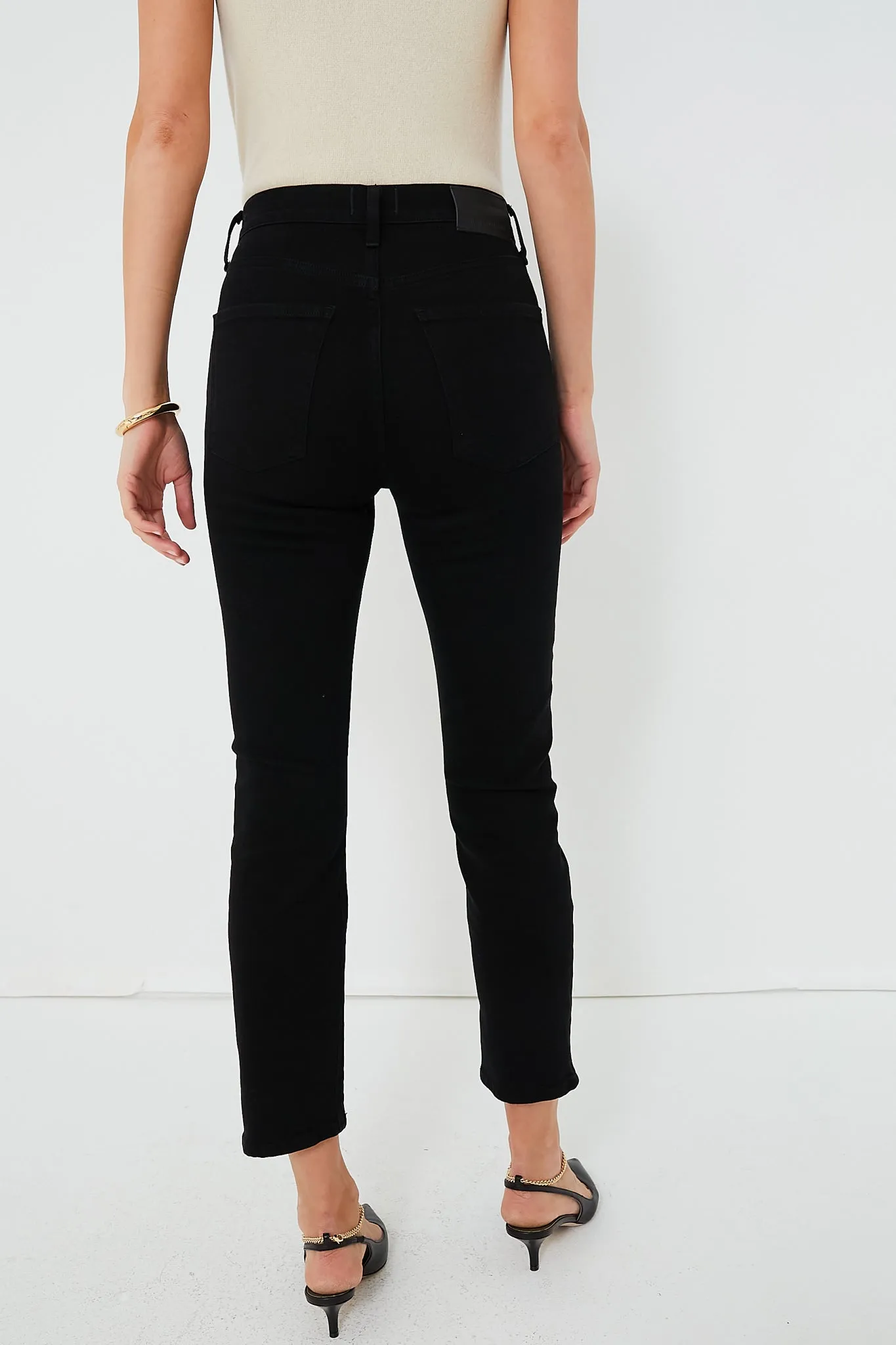 Jet Black Jolene High Rise Vintage Slim