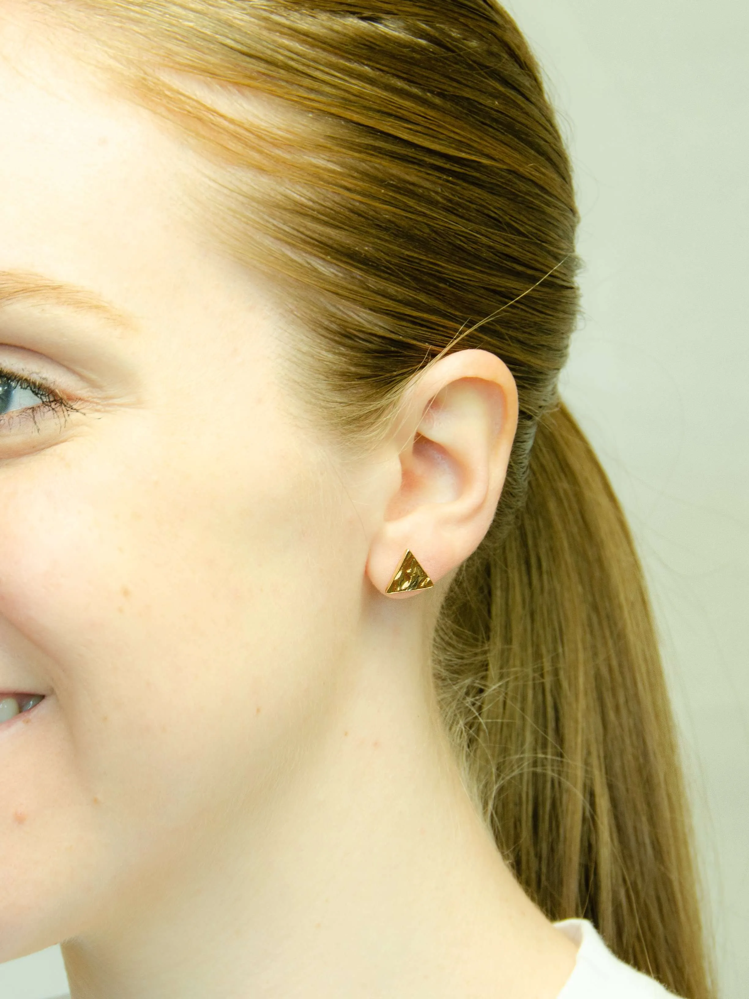 Love is Love LGBTQ  Rainbow Triangle Stud Earrings Gift