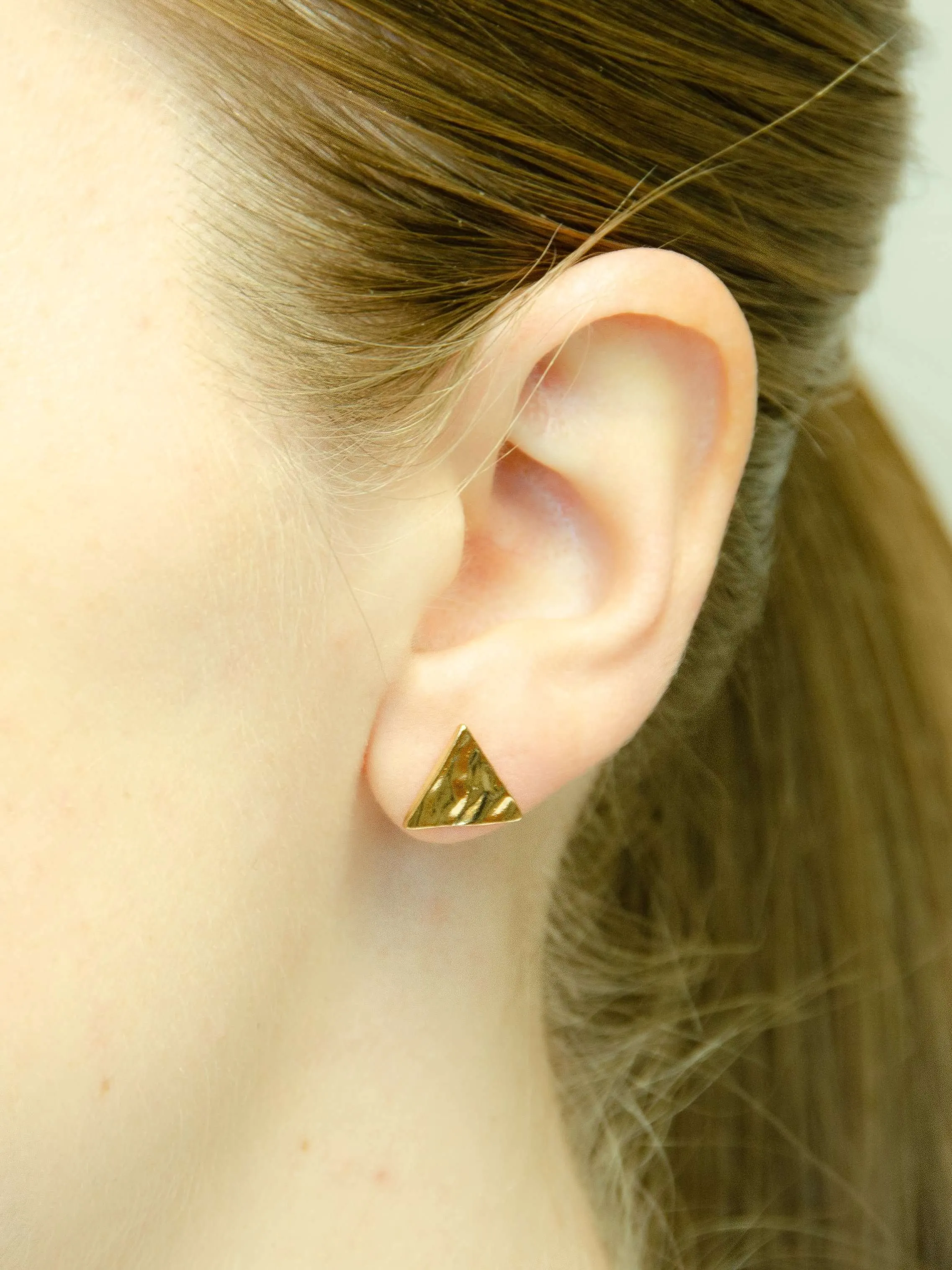 Love is Love LGBTQ  Rainbow Triangle Stud Earrings Gift