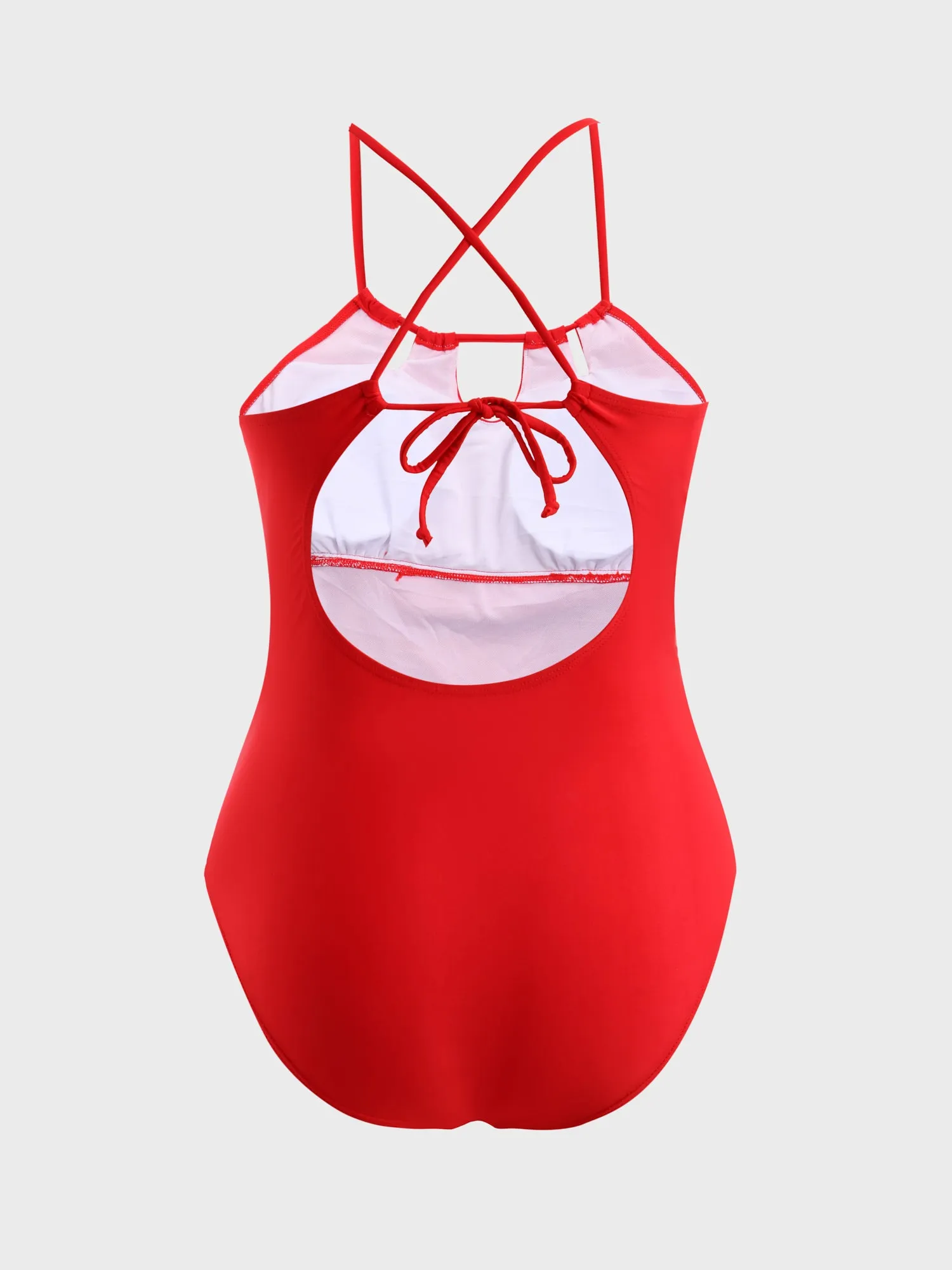 Midsize Island Goddess High-Neck One-Piece Swimsuit