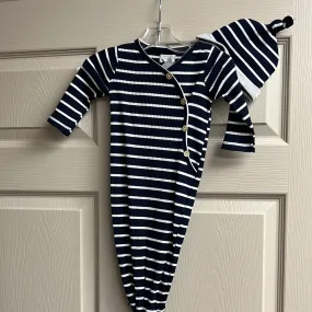 MudPie Navy Stripe Gown