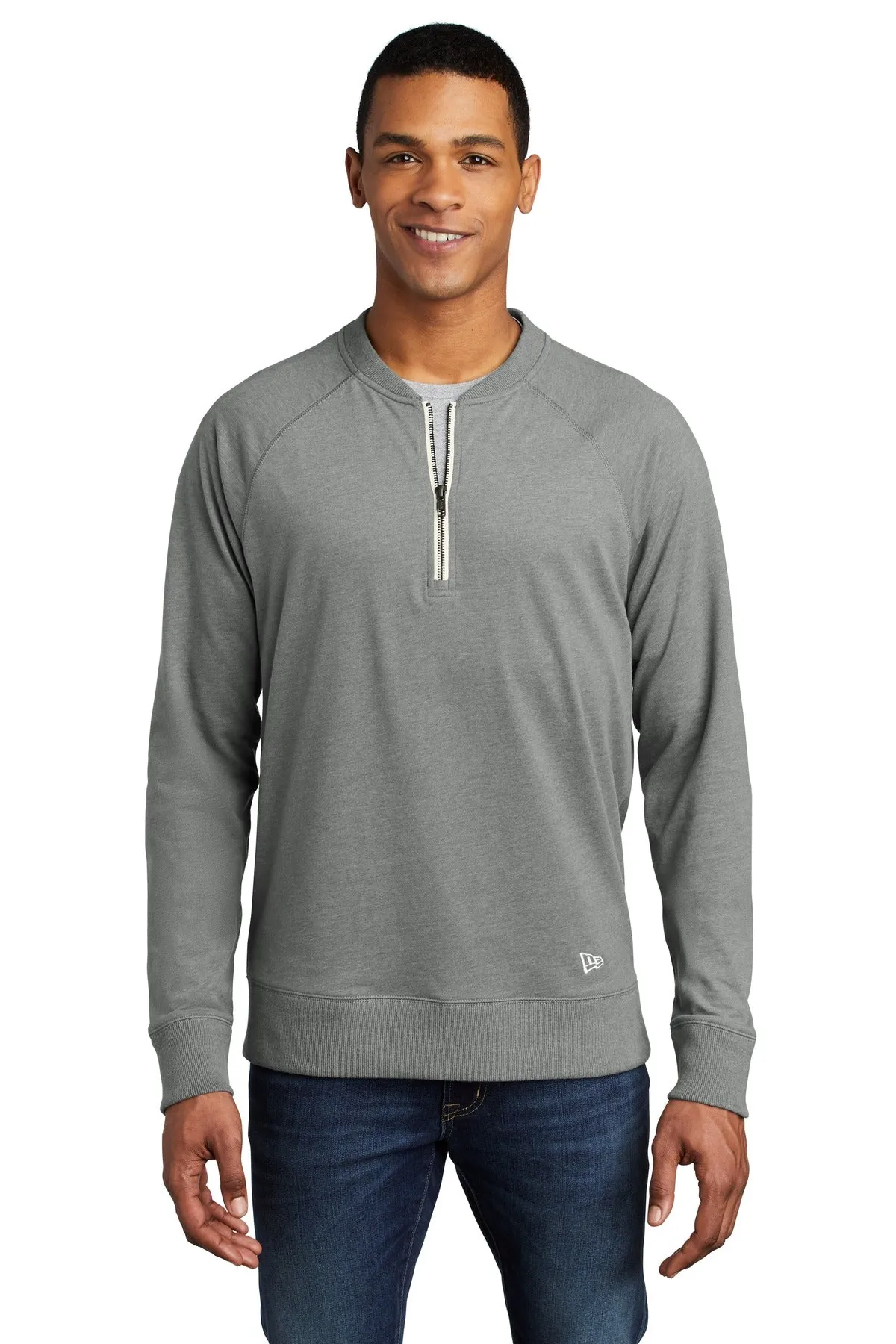 New Era Sueded Cotton Blend 1/4-Zip Pullover NEA123