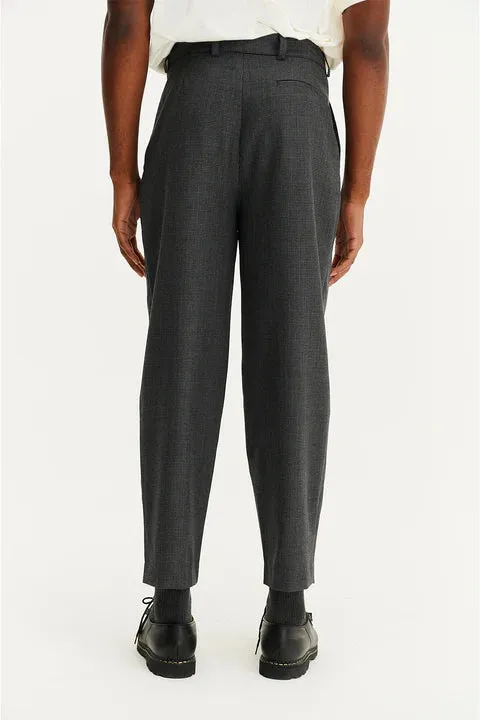 Noyoco Cambridge Pants Grey Houndstooth Wool