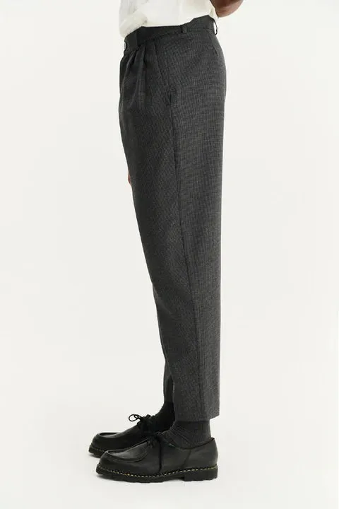 Noyoco Cambridge Pants Grey Houndstooth Wool