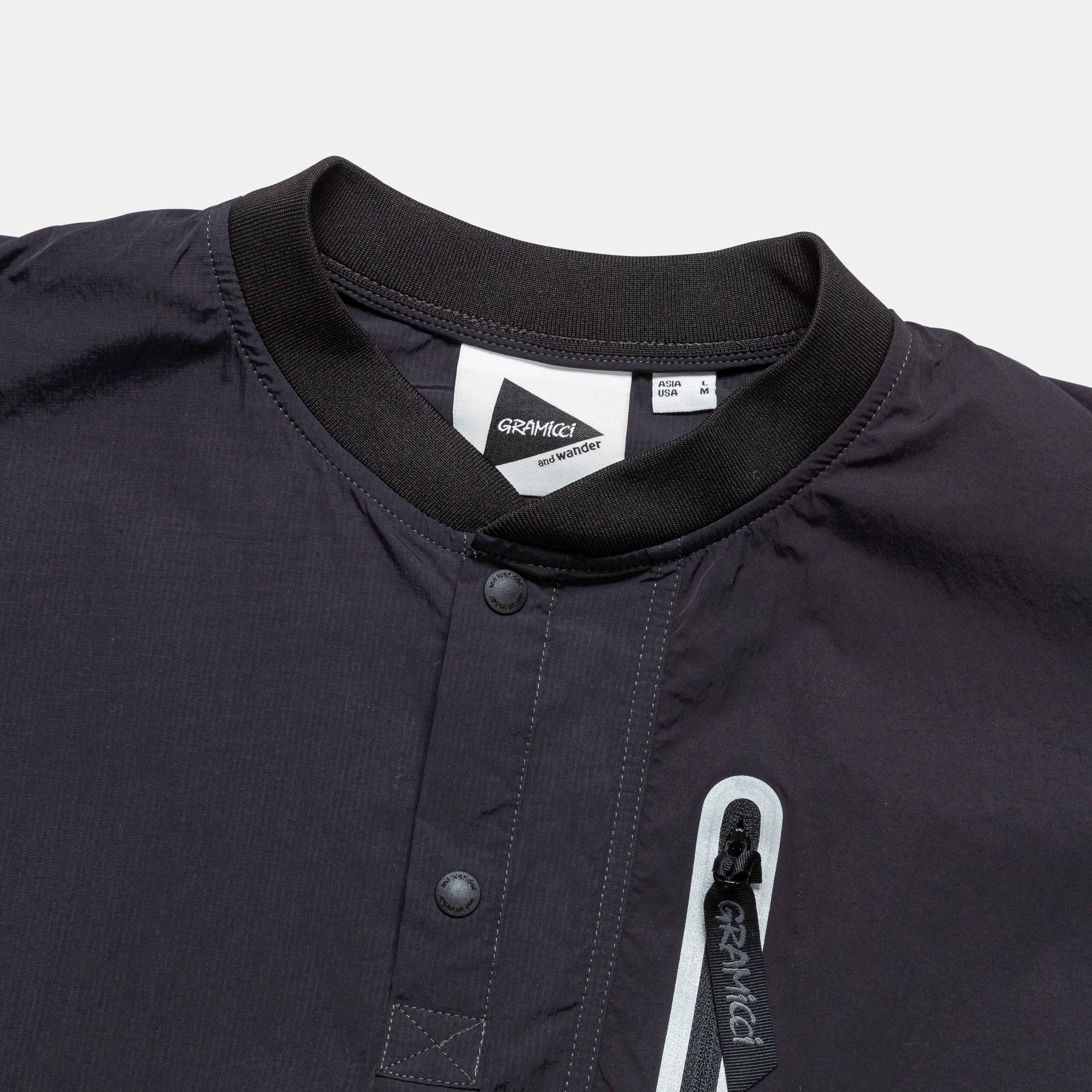 Patchwork Wind Tee × and wander - Black