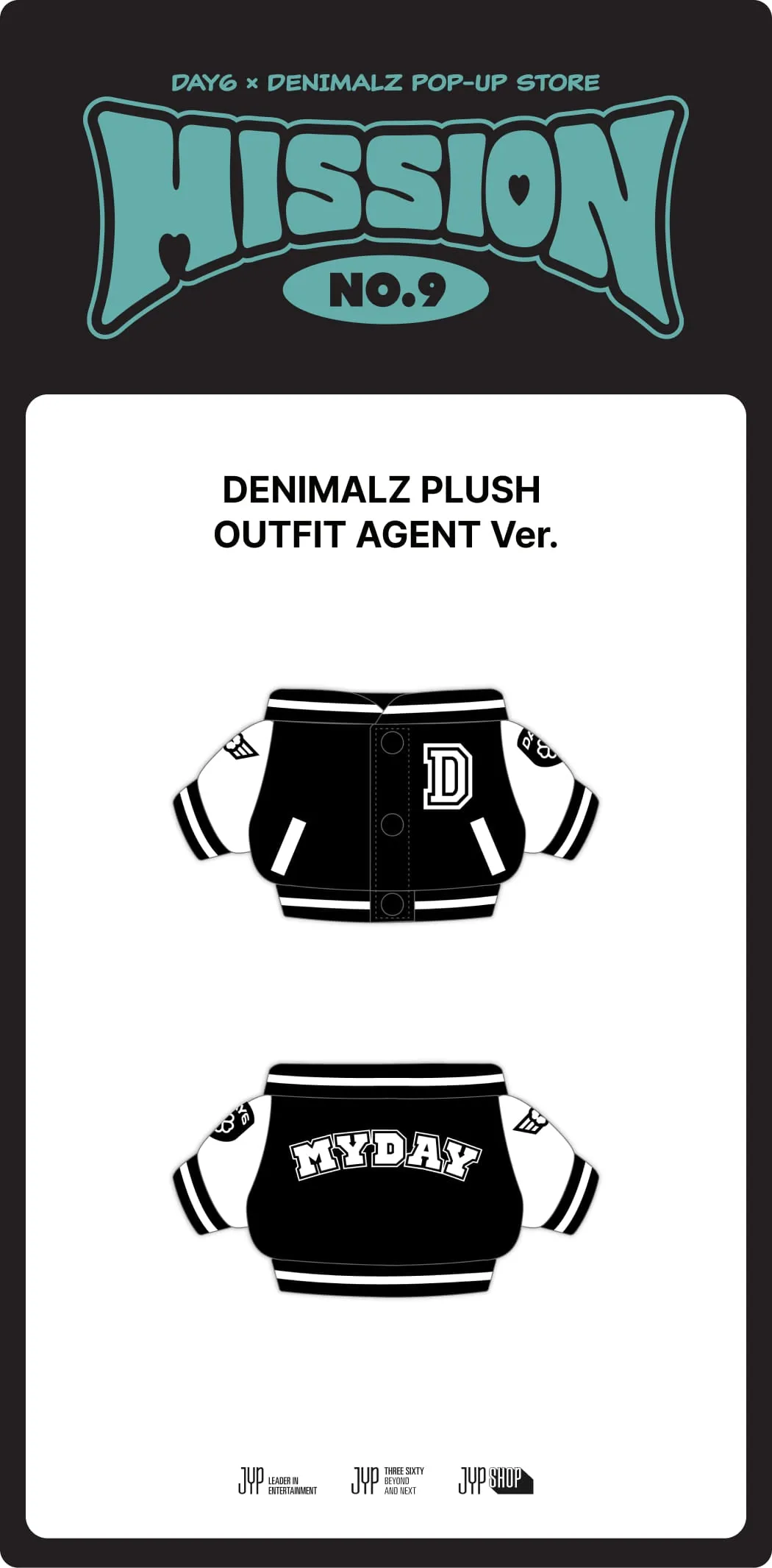 (PRE-ORDER) DAY6 - [MISSION No.9] POP-UP MD DENIMALZ PLUSH OUTFIT AGENT Ver.