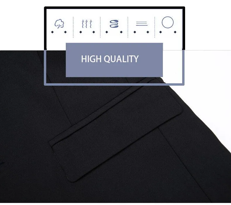 Spring Autumn Suits Men's Smart Casual Slim Fit Korean Solid Color Suits Professional Wear Blazer Jacket
