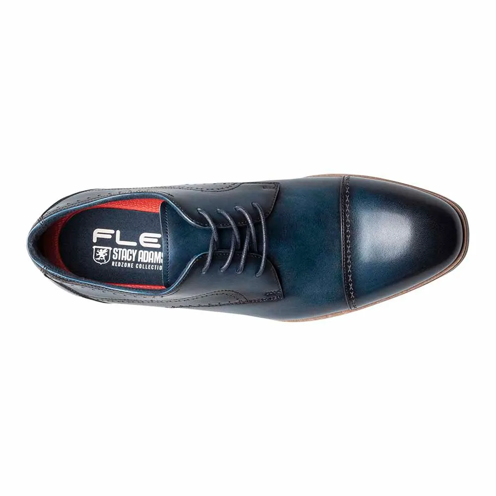 Stacy Adams Navy BRYANT Cap Toe Oxford