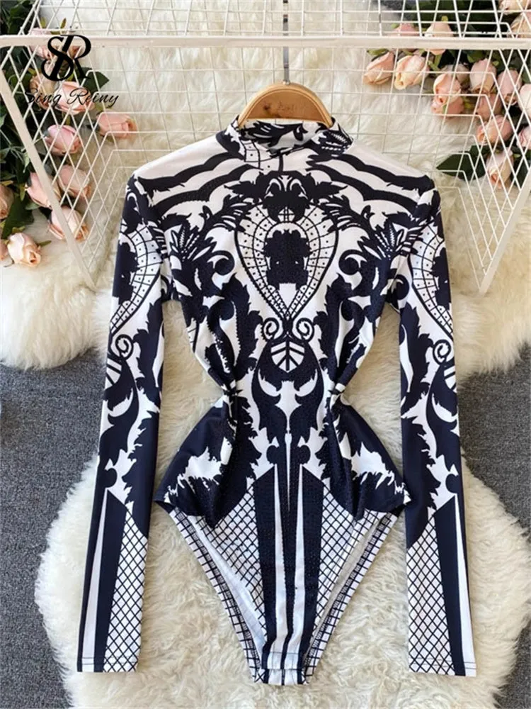 Stand Collar Jumpsuits