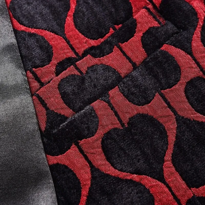 The Black Ace Jacquard Slim Fit Blazer Suit Jacket