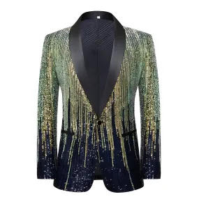 The Celestin Slim Fit Sequin Blazer Suit Jacket