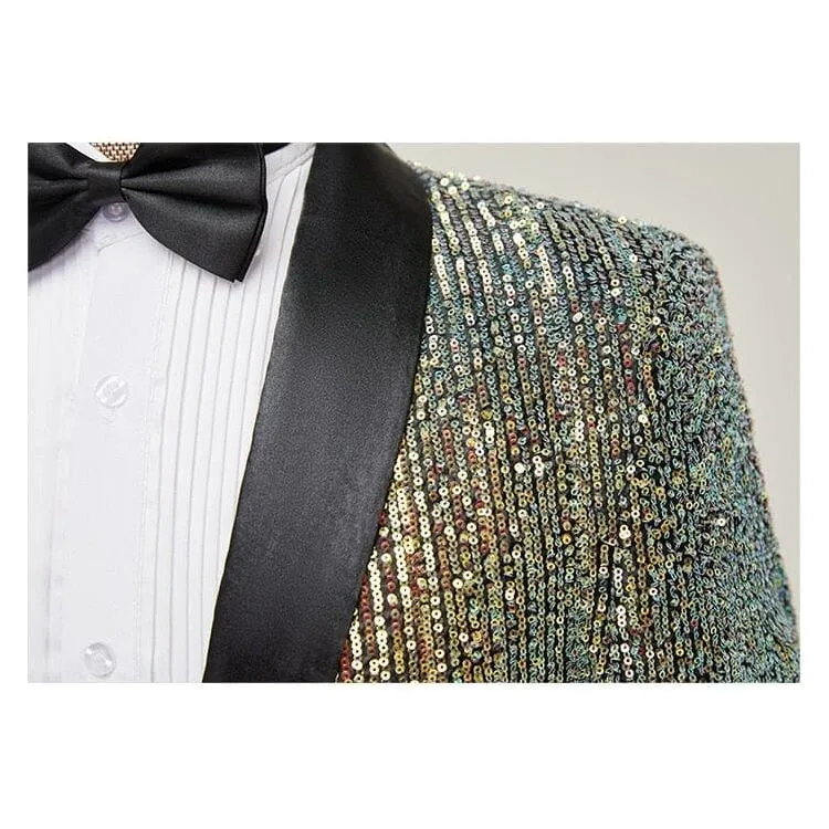 The Celestin Slim Fit Sequin Blazer Suit Jacket