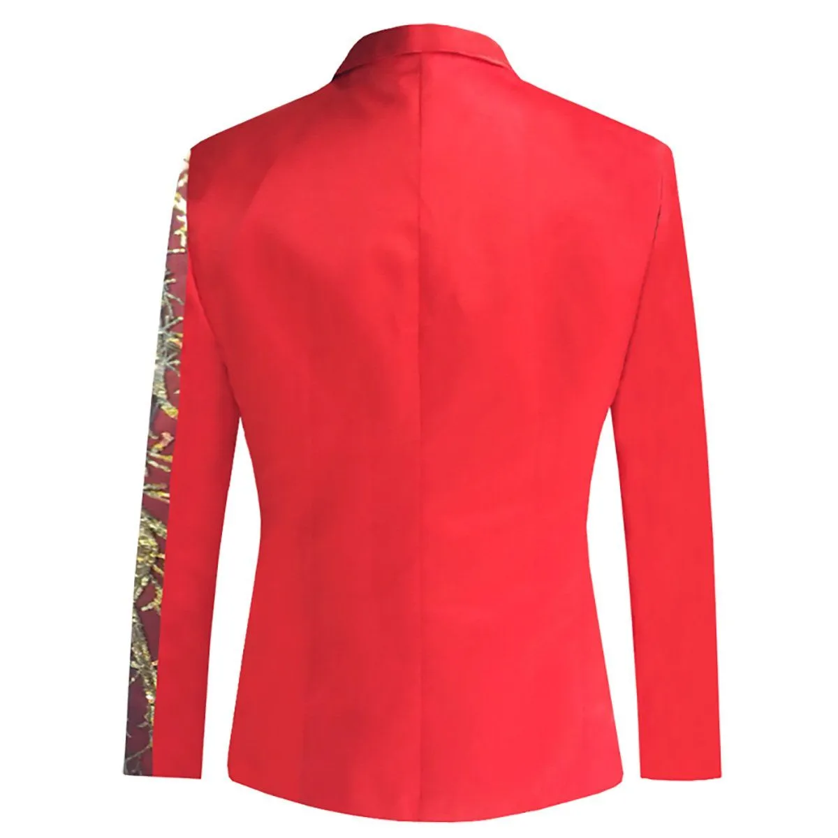 The Meridian Slim Fit Blazer Suit Jacket - Crimson
