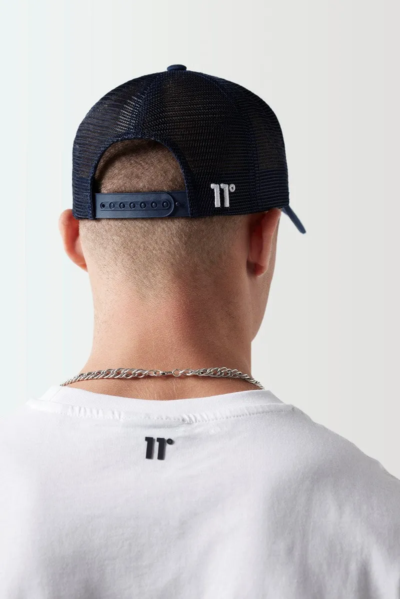 Trucker Cap High Build Logo - Navy